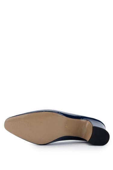  Tamer Tanca Kadın Vegan Lacivert Topuklu Ayakkabı