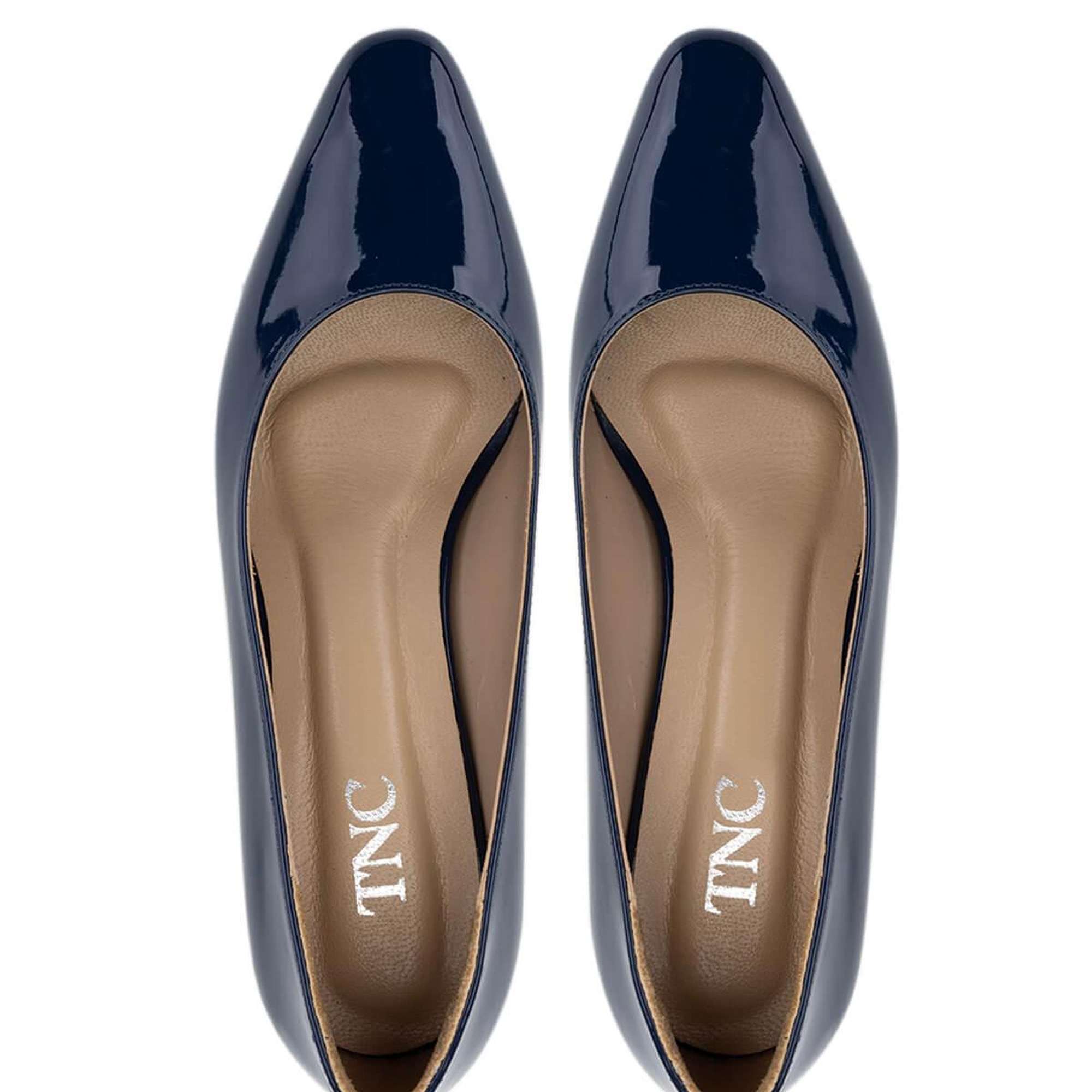 Tamer Tanca Kadın Vegan Lacivert Topuklu Ayakkabı