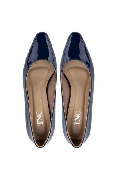  Tamer Tanca Kadın Vegan Lacivert Topuklu Ayakkabı