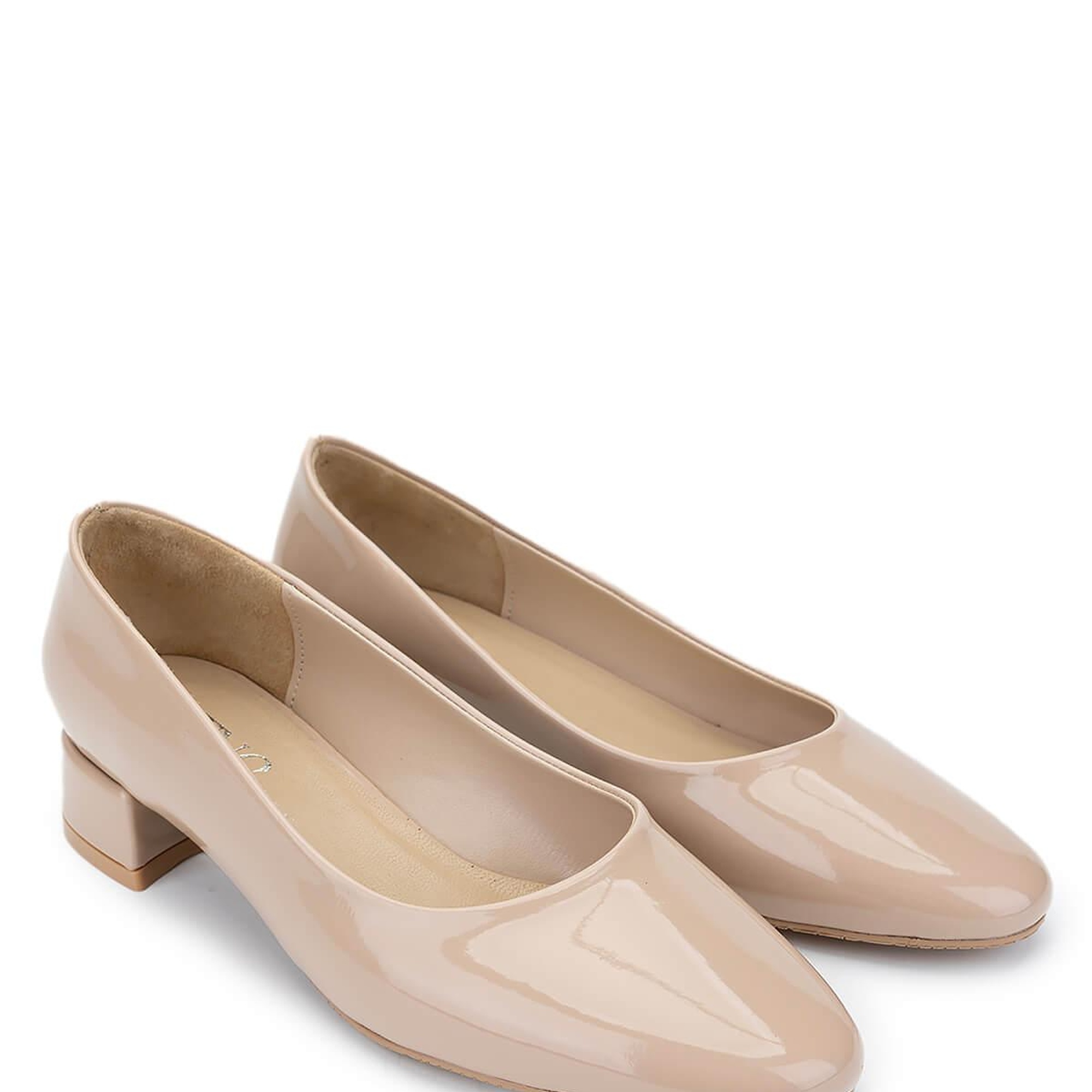 Tamer Tanca Kadın Vegan Bej Rugan Topuklu Ayakkabı