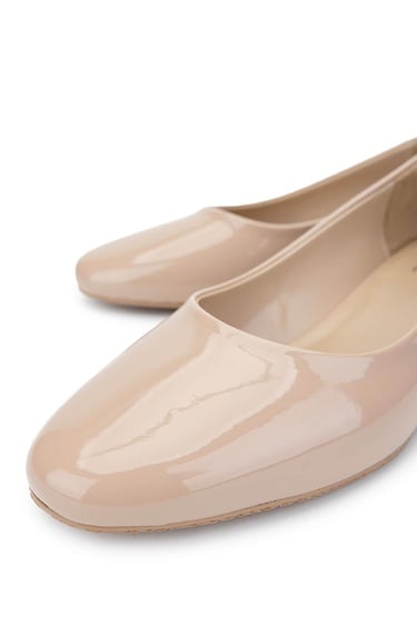  Tamer Tanca Kadın Vegan Bej Rugan Topuklu Ayakkabı