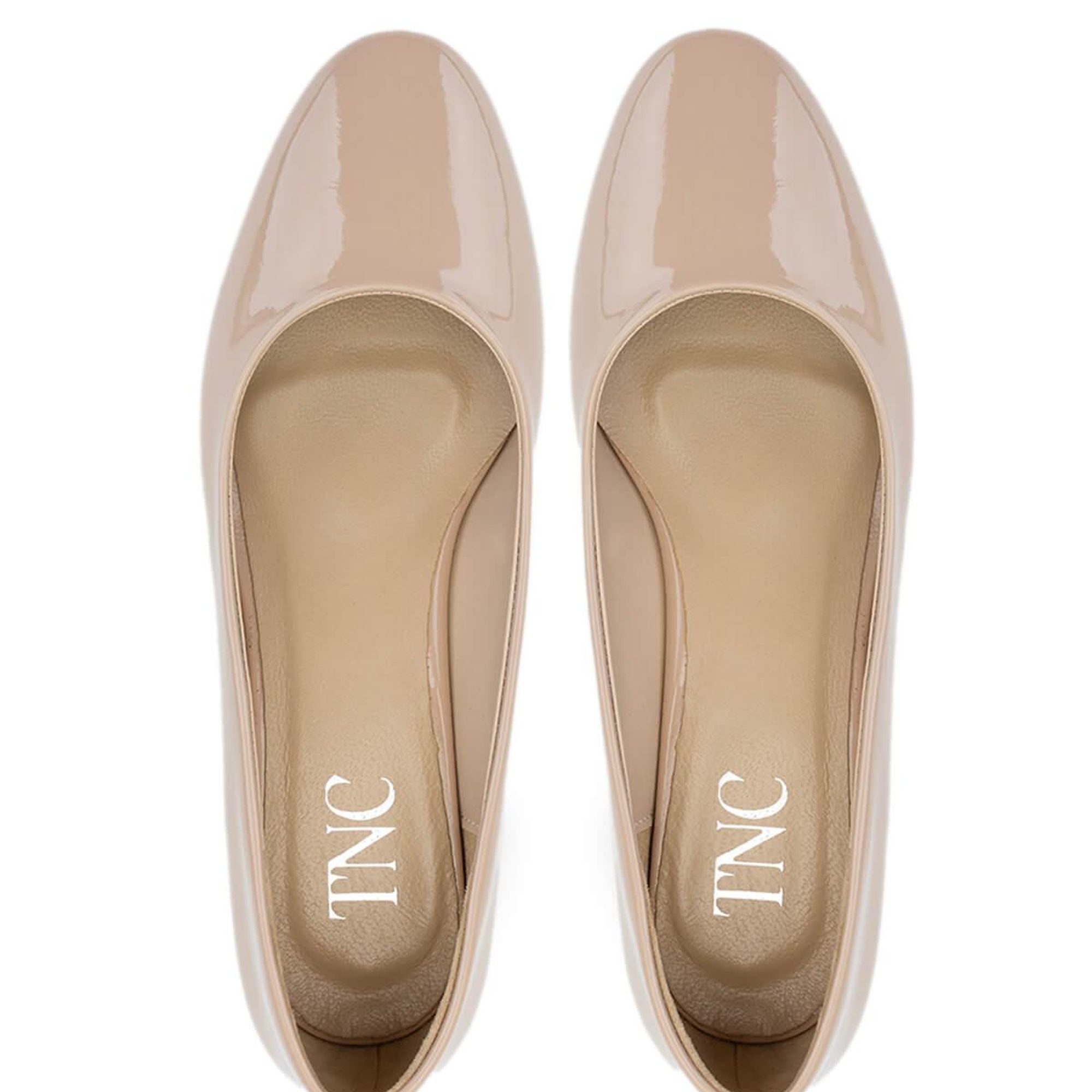 Tamer Tanca Kadın Vegan Bej Rugan Topuklu Ayakkabı