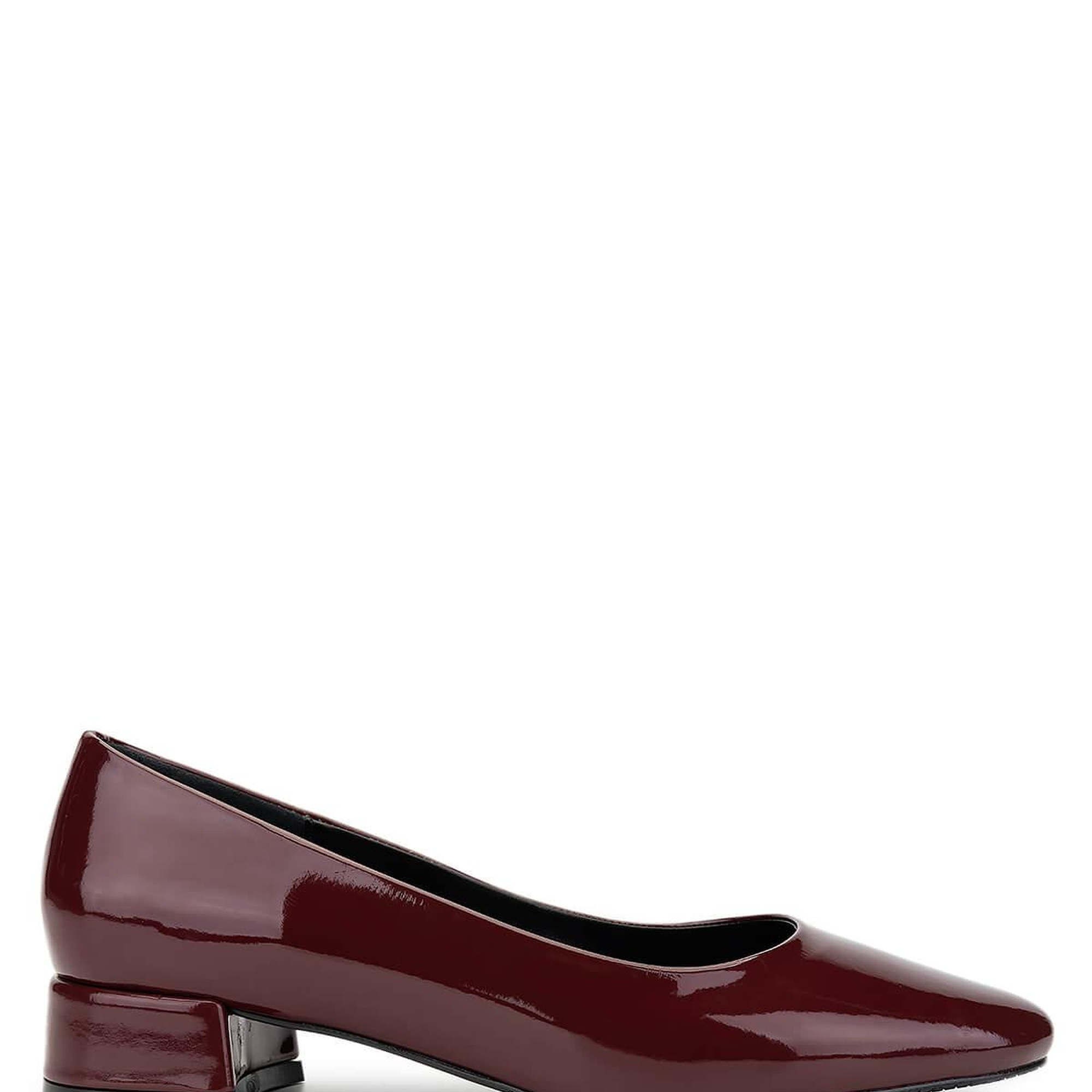 Tamer Tanca Kadın Vegan Bordo Rugan Topuklu Ayakkabı