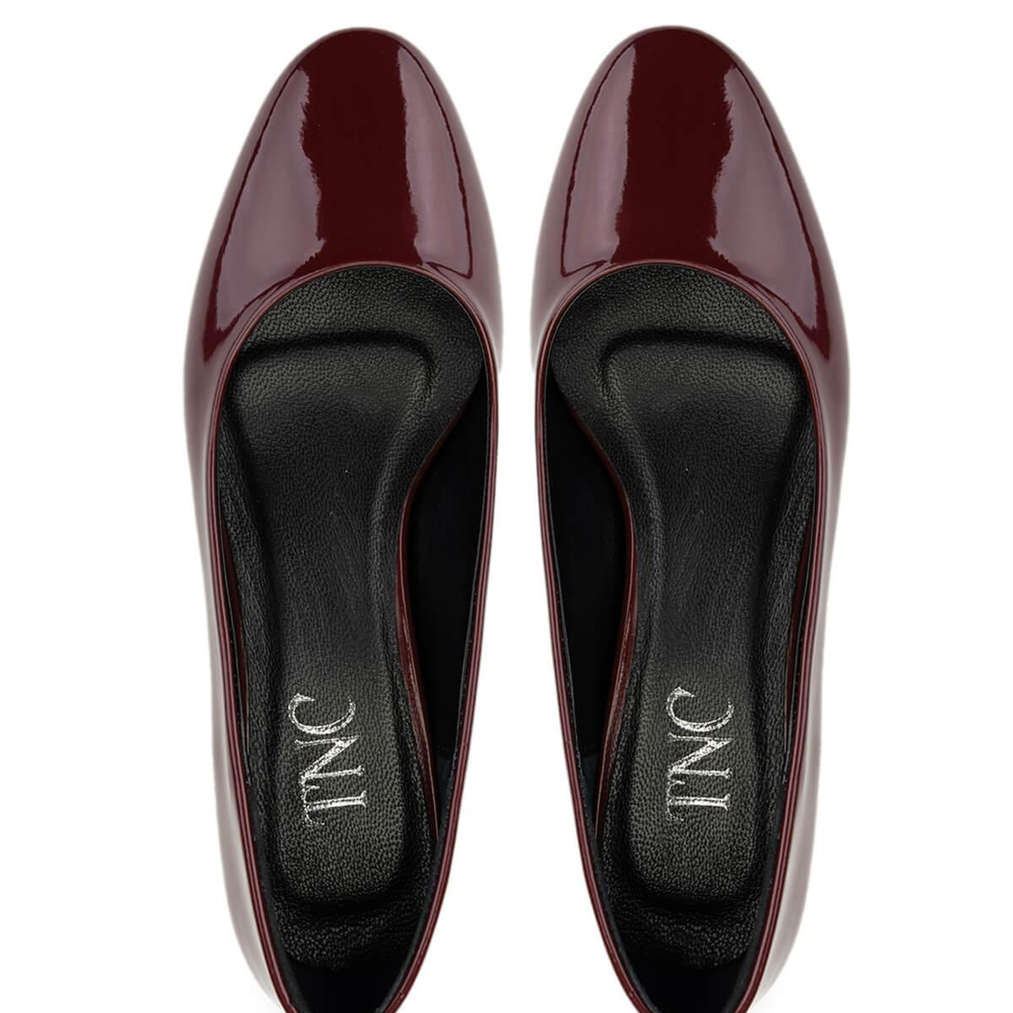 Tamer Tanca Kadın Vegan Bordo Rugan Topuklu Ayakkabı