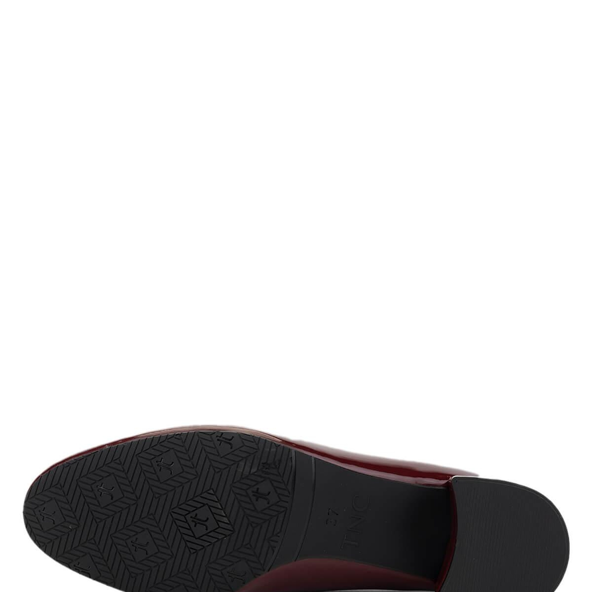 Tamer Tanca Kadın Vegan Bordo Rugan Topuklu Ayakkabı