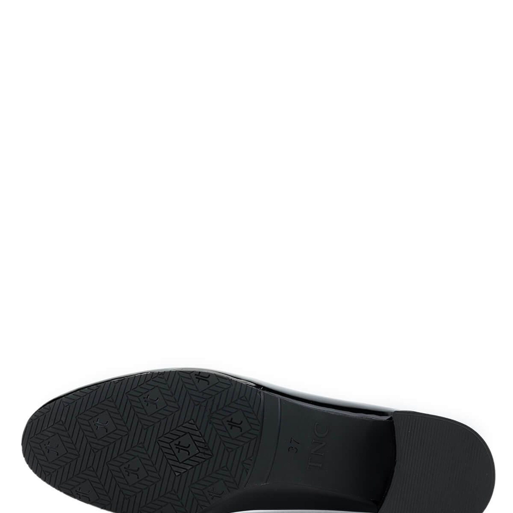 Tamer Tanca Kadın Vegan Siyah Rugan Topuklu Ayakkabı