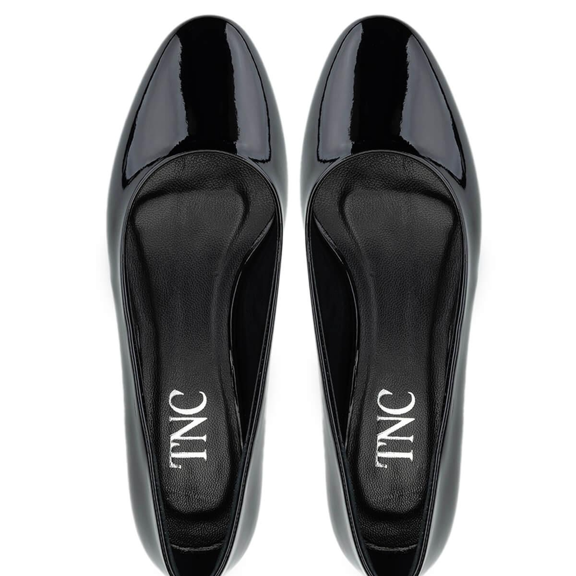 Tamer Tanca Kadın Vegan Siyah Rugan Topuklu Ayakkabı