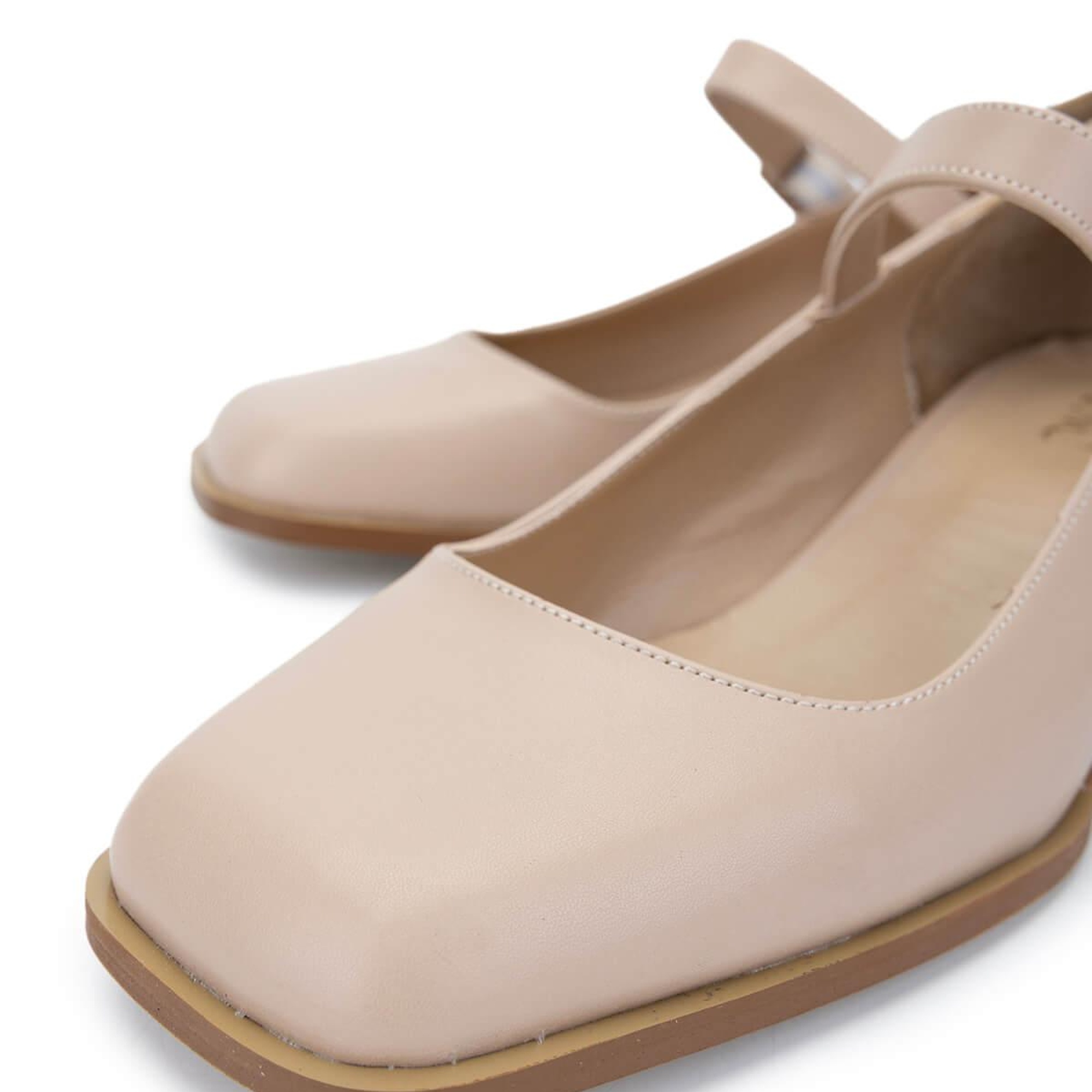 Tamer Tanca Kadın Vegan Bej Topuklu Ayakkabı