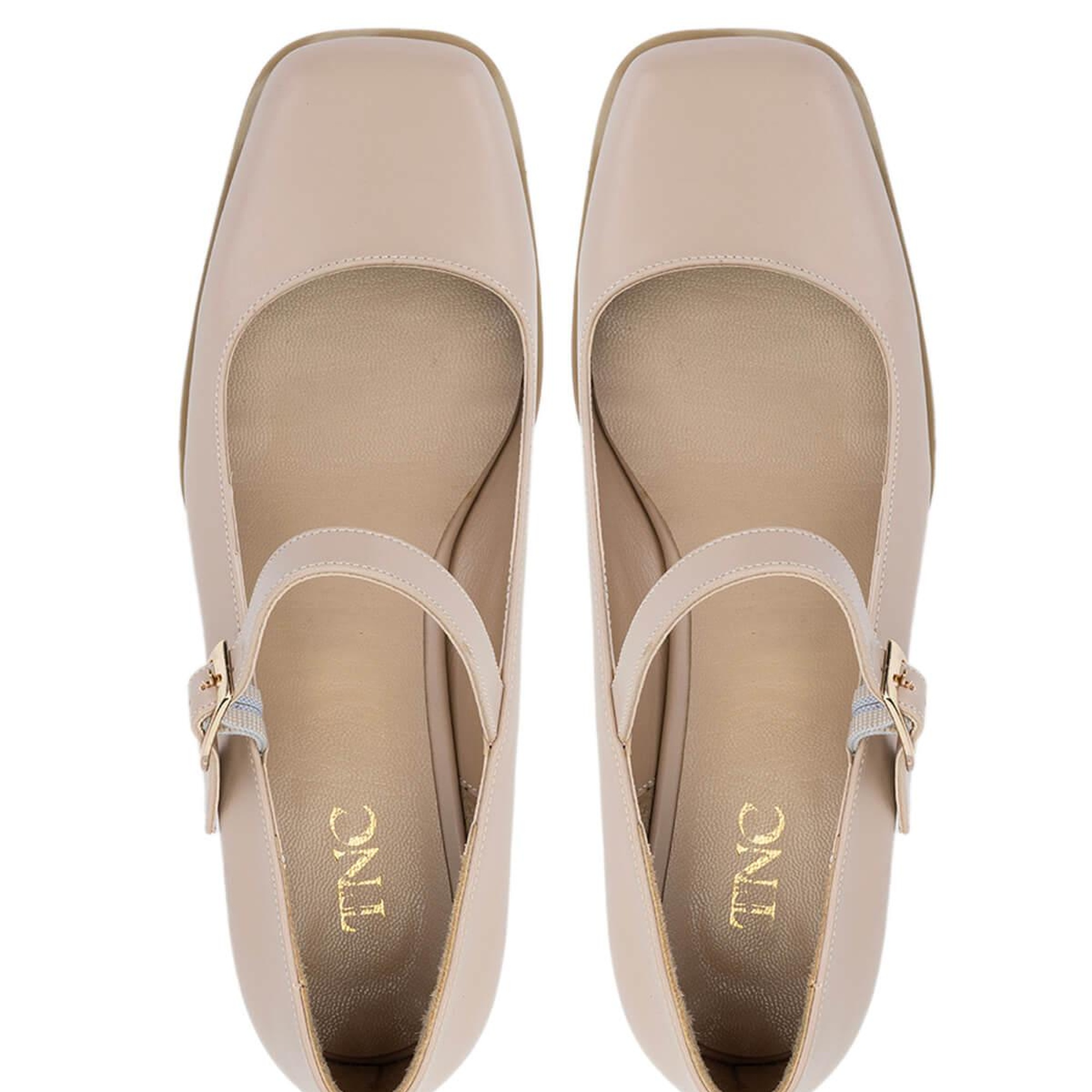 Tamer Tanca Kadın Vegan Bej Topuklu Ayakkabı