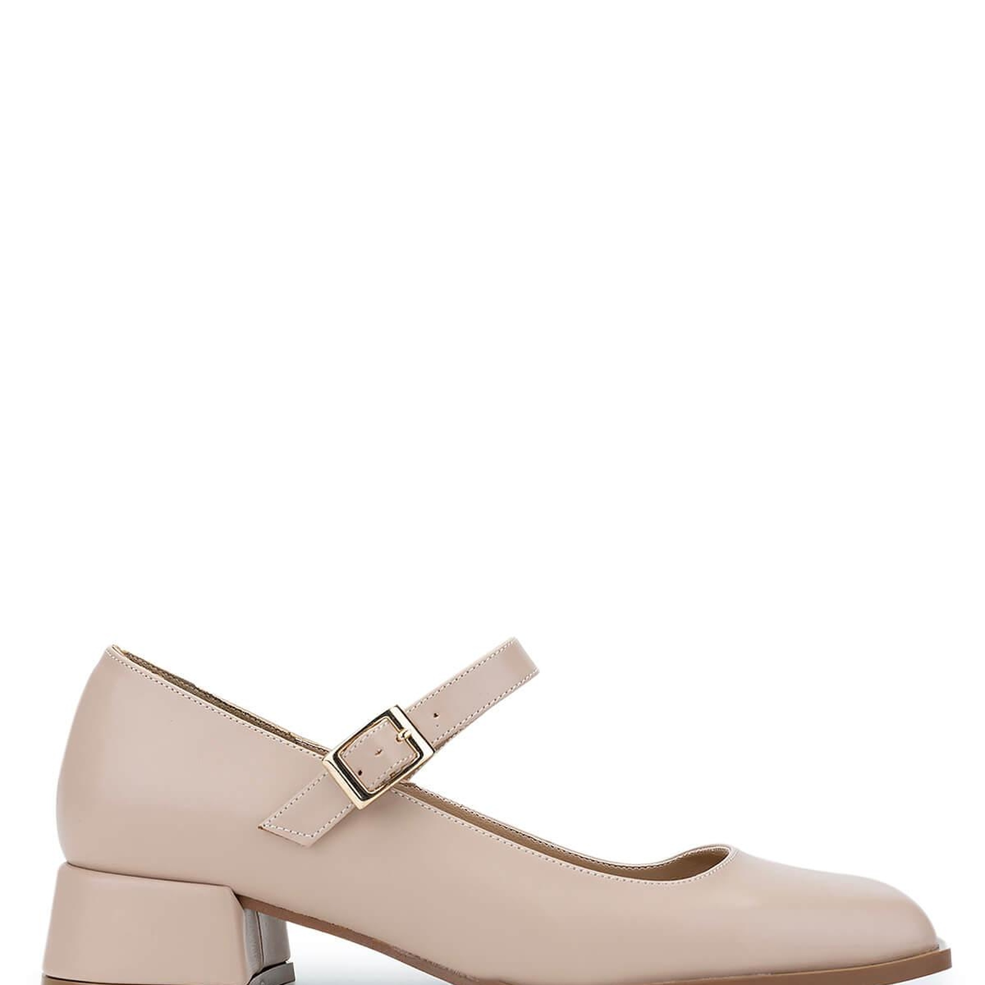 Tamer Tanca Kadın Vegan Bej Topuklu Ayakkabı