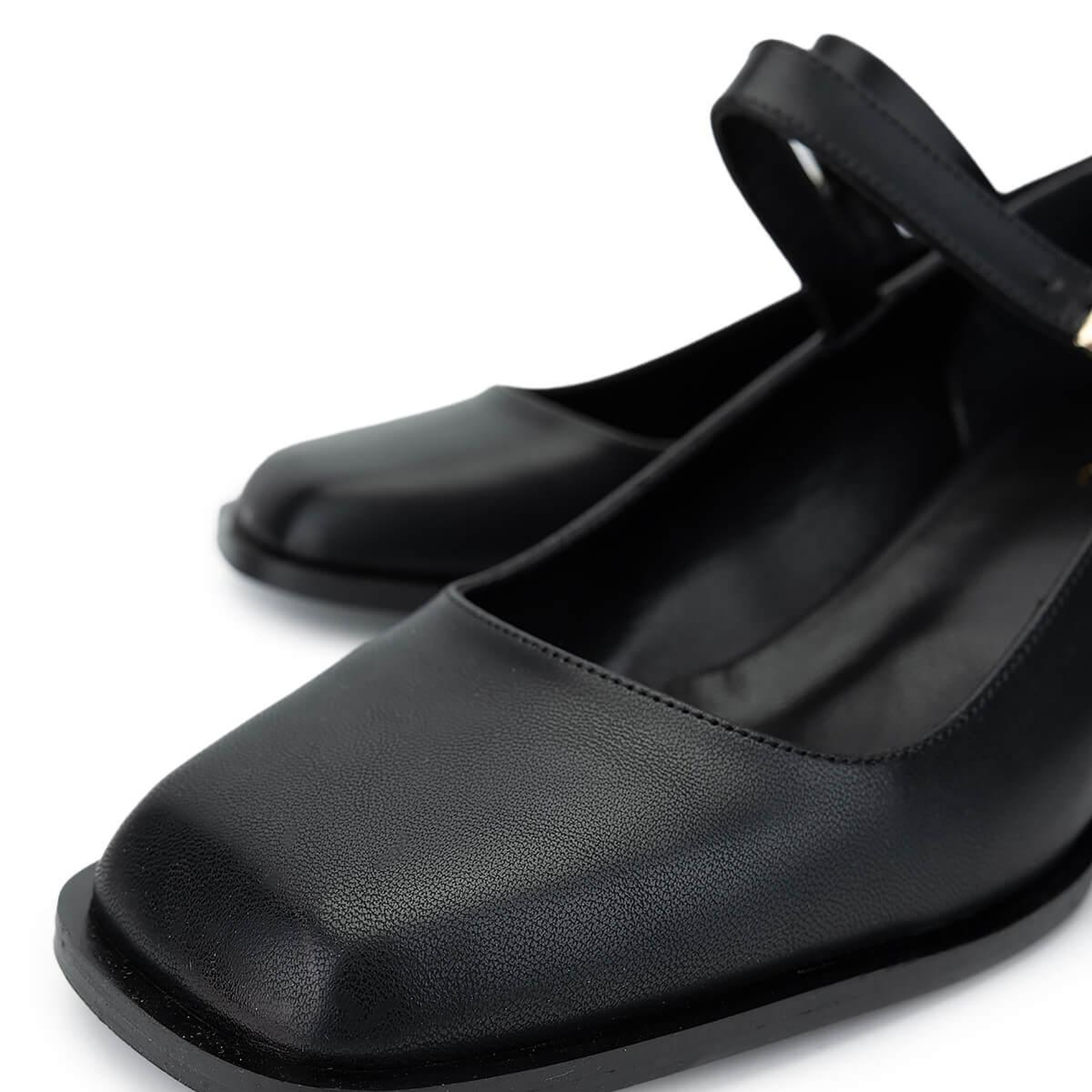 Tamer Tanca Kadın Vegan Siyah Topuklu Ayakkabı