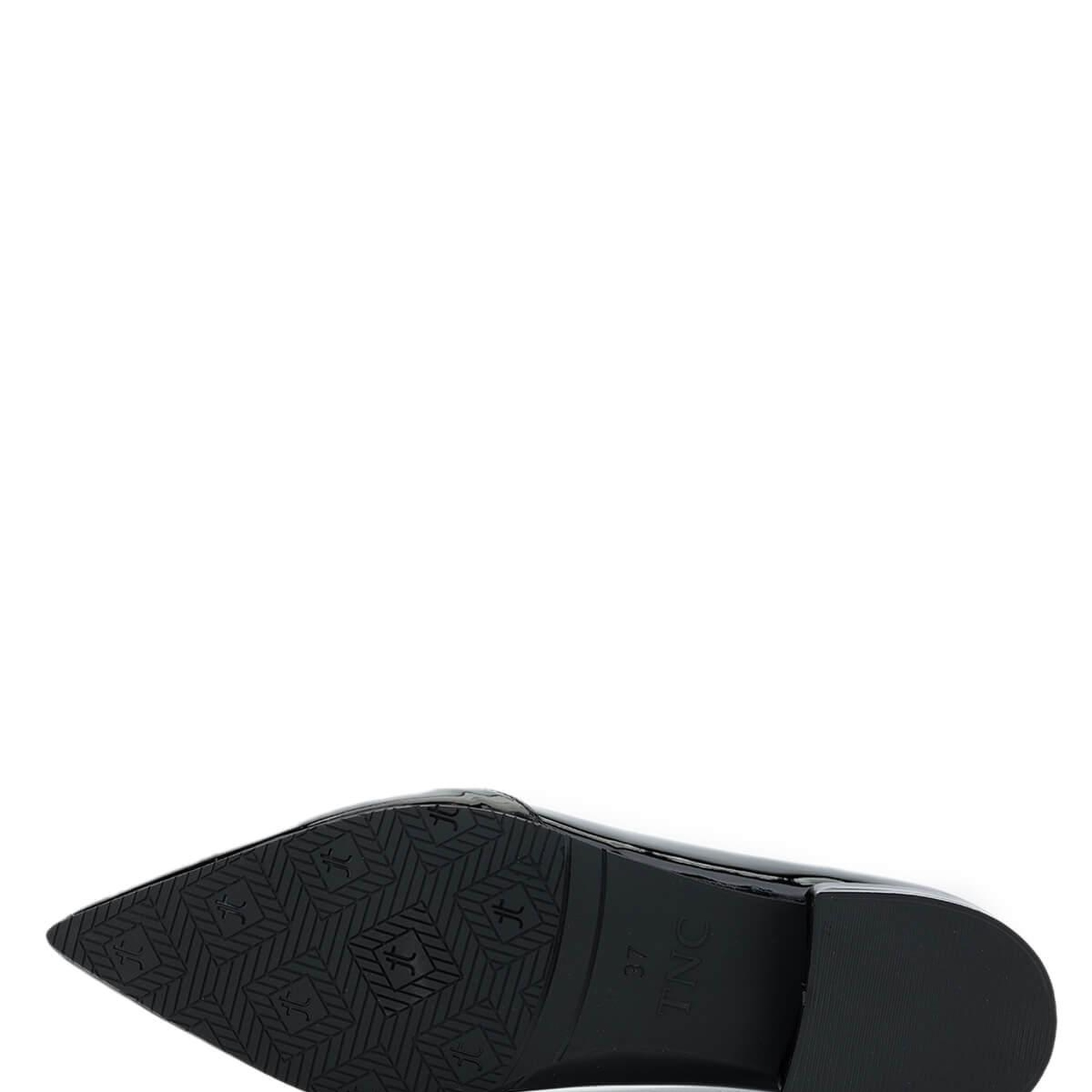 Tamer Tanca Kadın Vegan Siyah Rugan Topuklu Ayakkabı