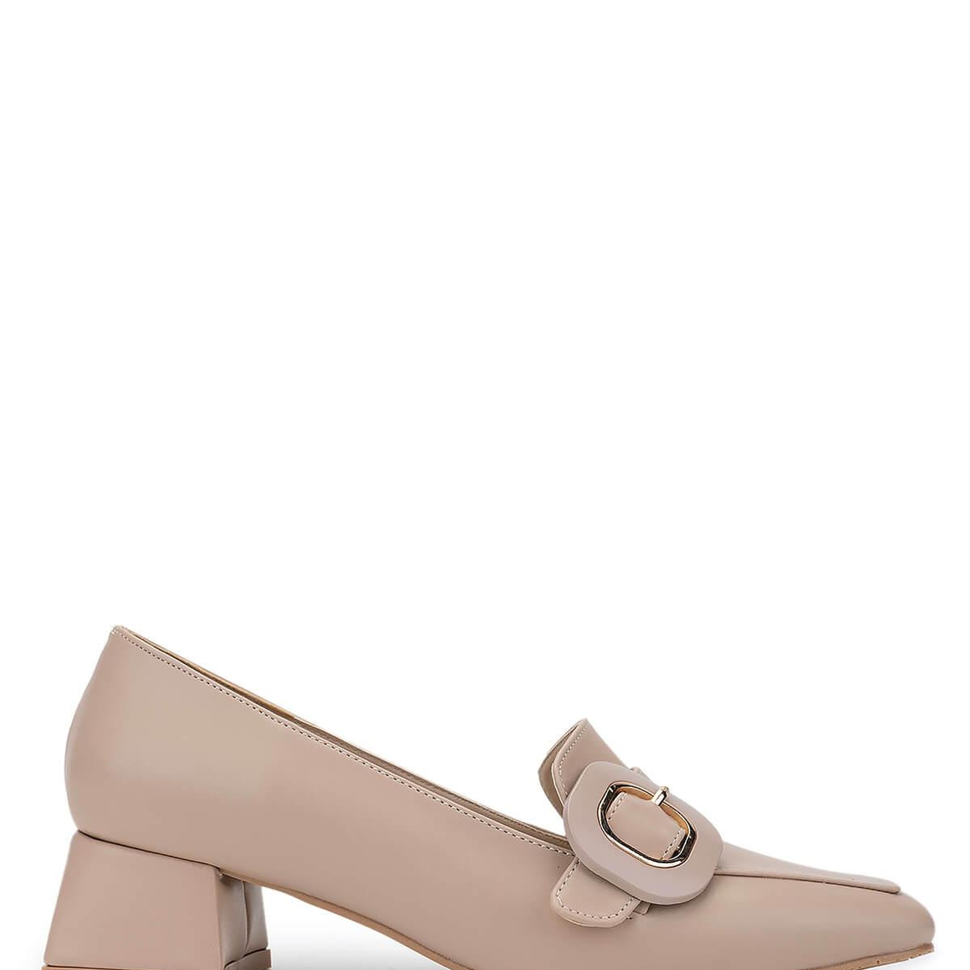 Tamer Tanca Kadın Vegan Bej Topuklu Ayakkabı