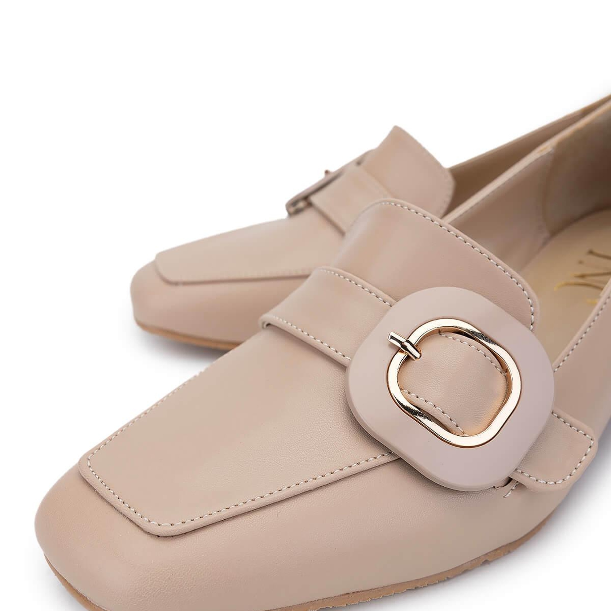 Tamer Tanca Kadın Vegan Bej Topuklu Ayakkabı