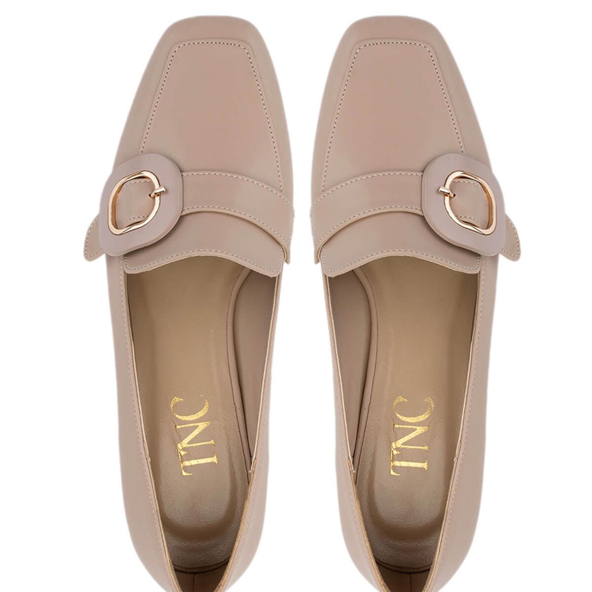 Tamer Tanca Kadın Vegan Bej Topuklu Ayakkabı