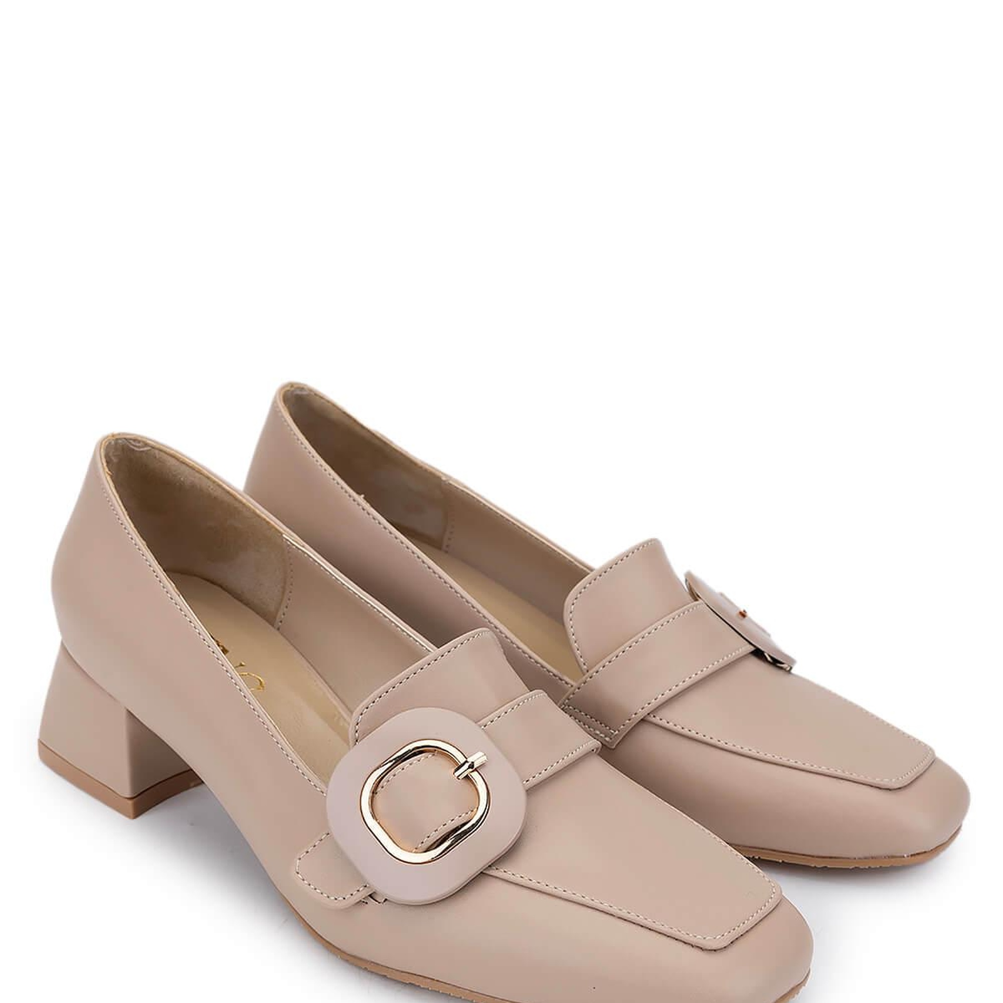 Tamer Tanca Kadın Vegan Bej Topuklu Ayakkabı