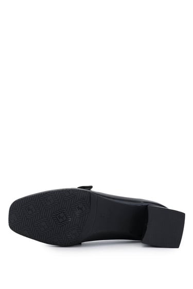  Tamer Tanca Kadın Vegan Siyah Topuklu Ayakkabı