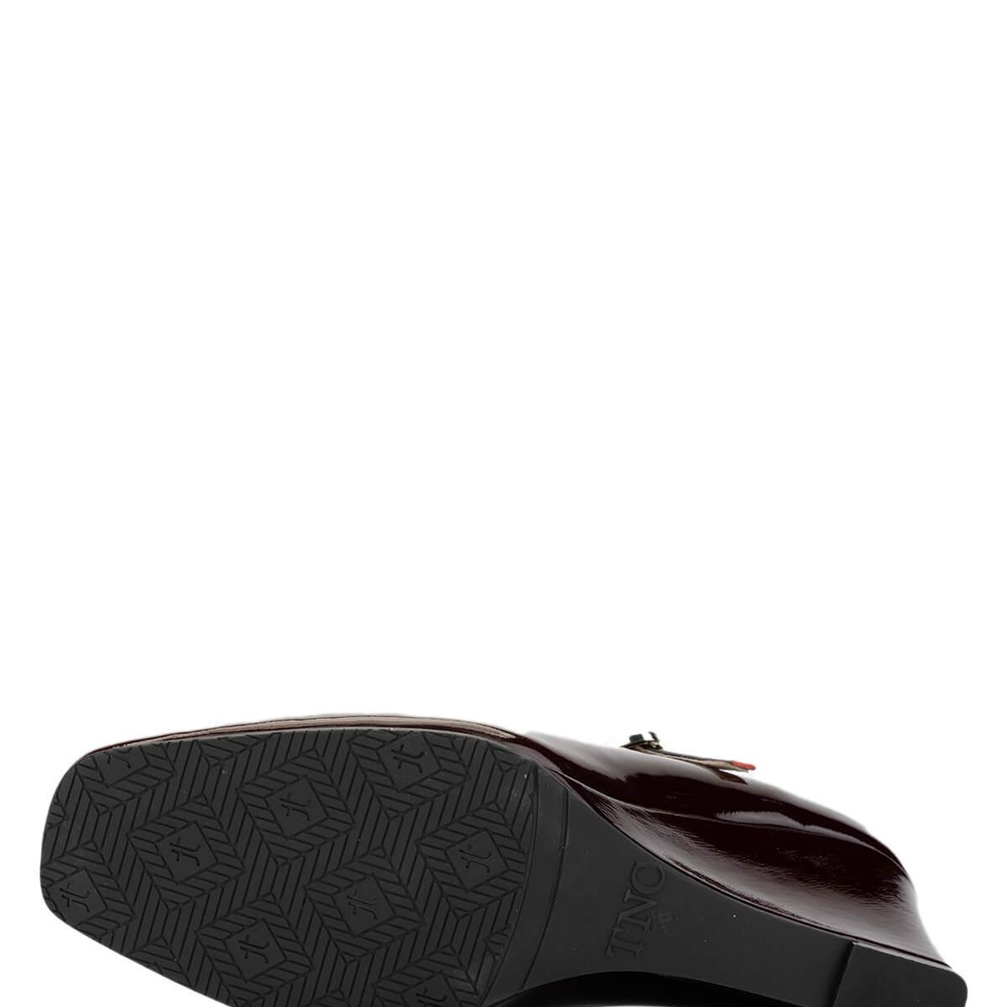 Tamer Tanca Kadın Hakiki Deri Bordo Topuklu Ayakkabı