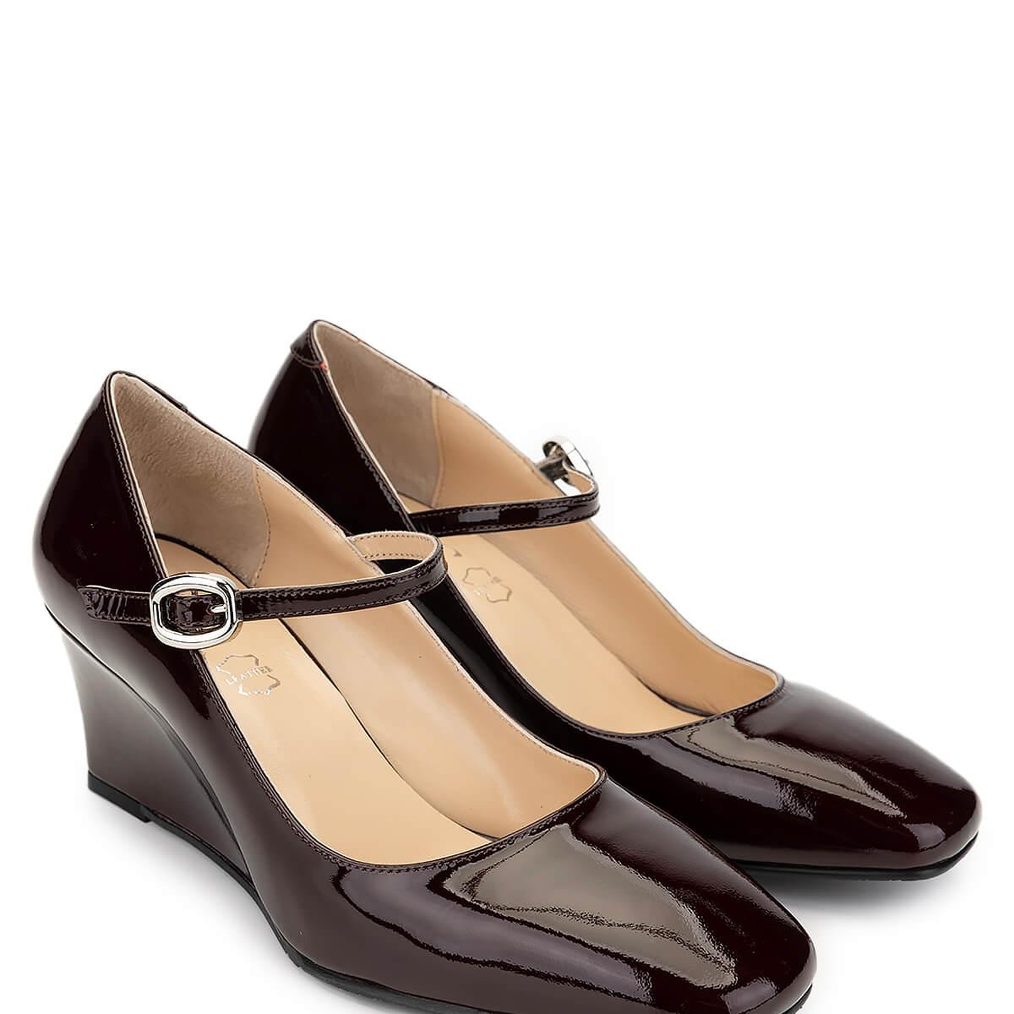 Tamer Tanca Kadın Hakiki Deri Bordo Topuklu Ayakkabı