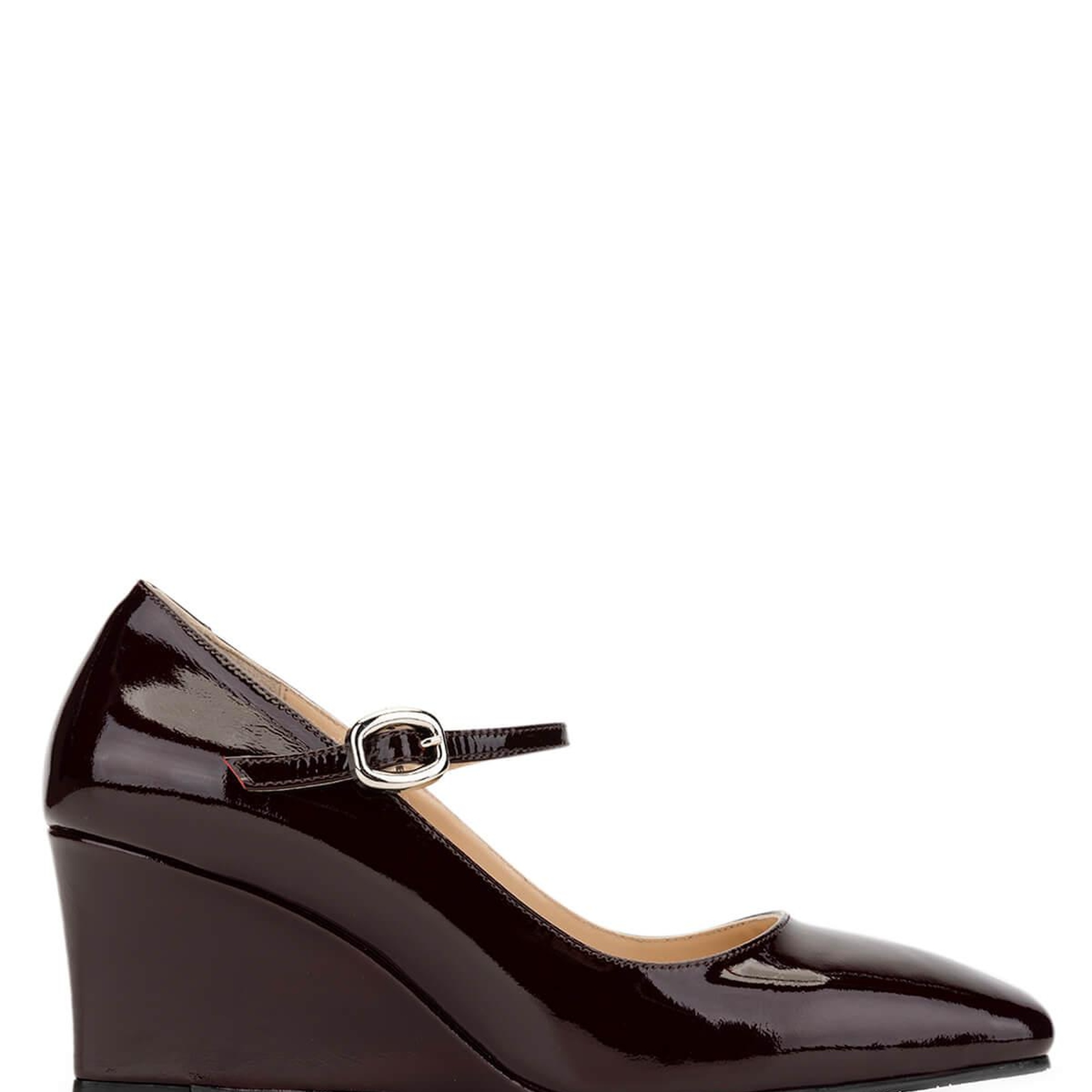 Tamer Tanca Kadın Hakiki Deri Bordo Topuklu Ayakkabı