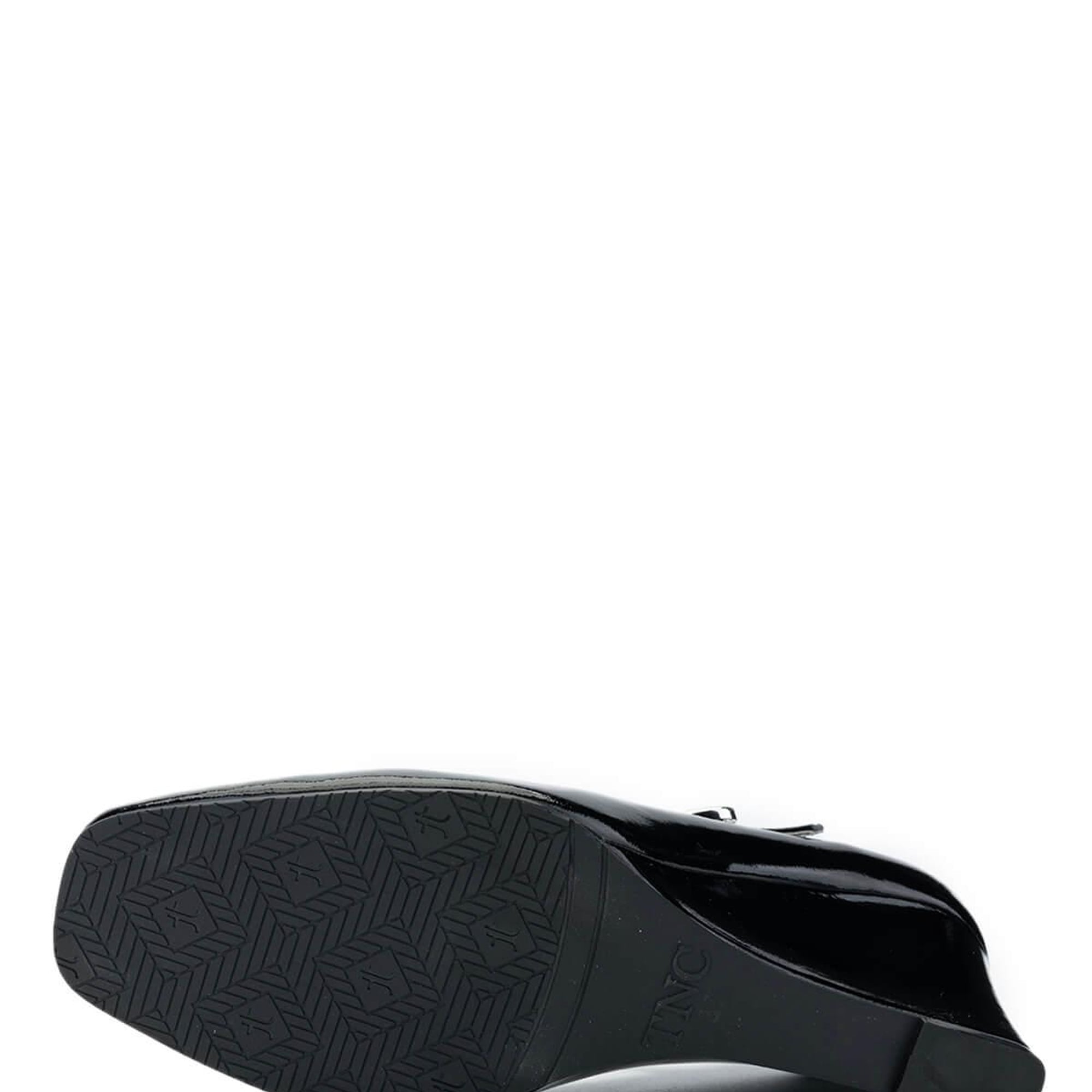 Tamer Tanca Kadın Hakiki Deri Siyah Rugan Topuklu Ayakkabı