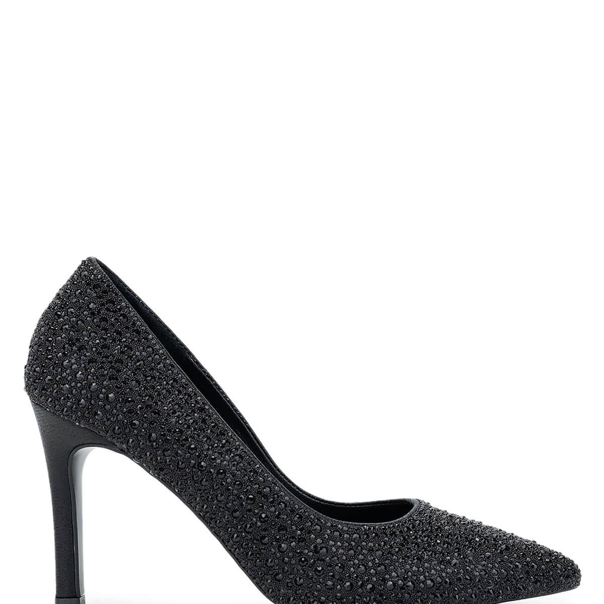 Tamer Tanca Kadın Vegan Siyah Topuklu Ayakkabı