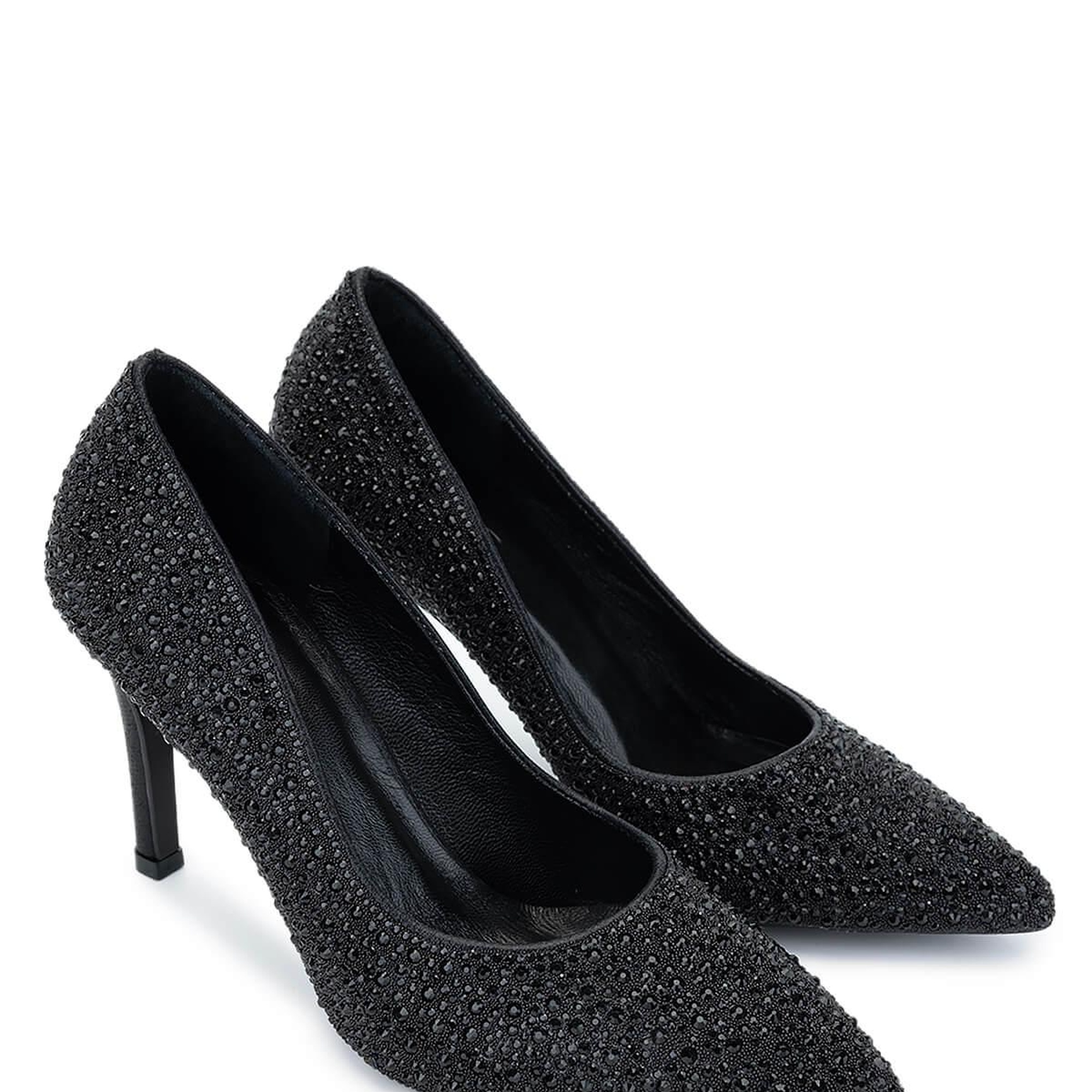 Tamer Tanca Kadın Vegan Siyah Topuklu Ayakkabı