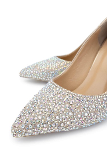  Tamer Tanca Kadın Vegan Sarı Topuklu Ayakkabı