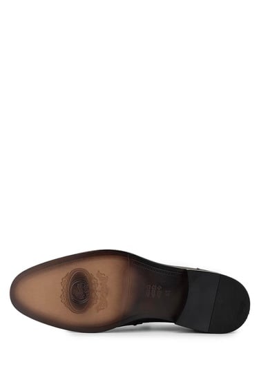  Tamer Tanca Erkek Hakiki Deri Kahverengi Loafer Ayakkabı