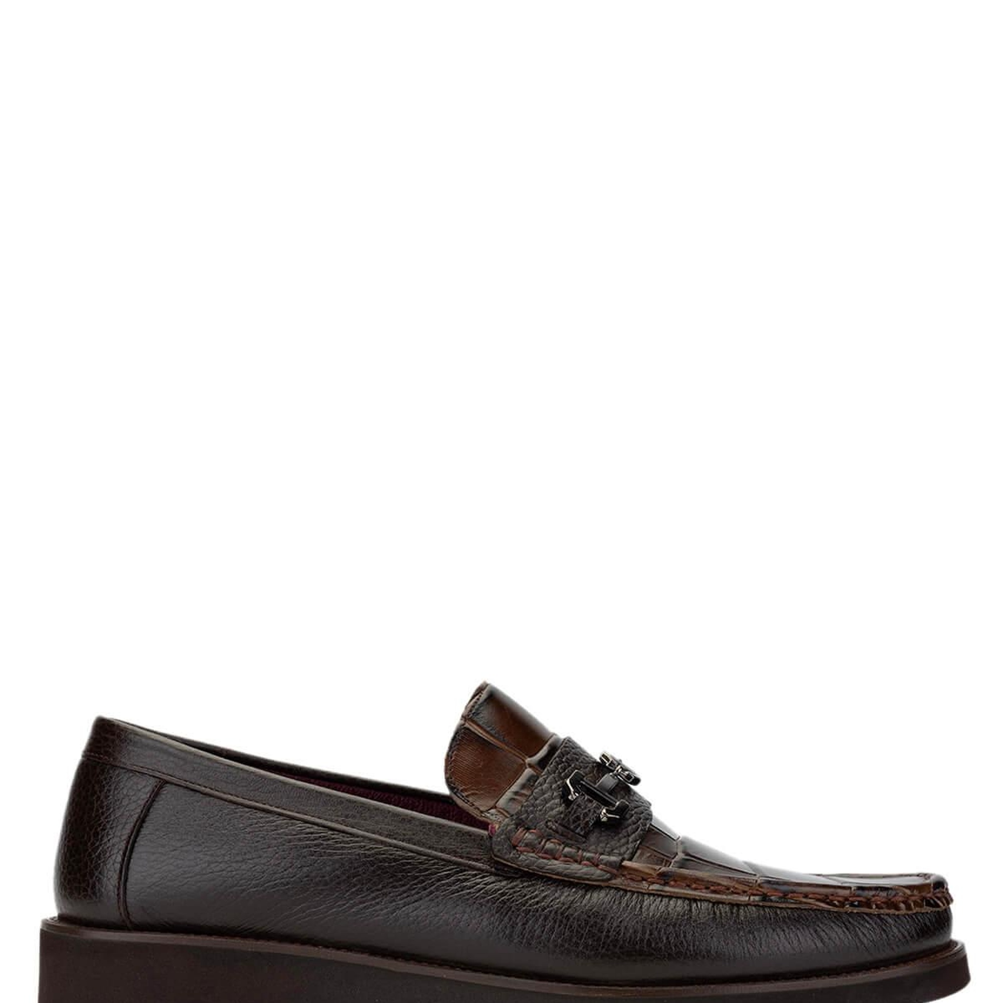 Tamer Tanca Erkek Hakiki Deri Kahverengi Loafer Ayakkabı