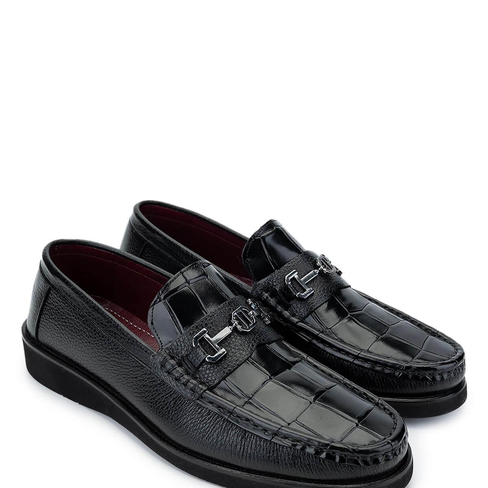 Tamer Tanca Erkek Hakiki Deri Siyah Loafer Ayakkabı