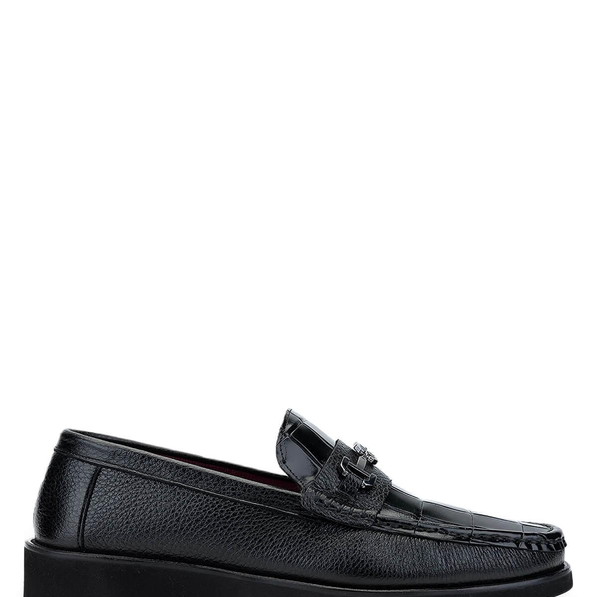 Tamer Tanca Erkek Hakiki Deri Siyah Loafer Ayakkabı