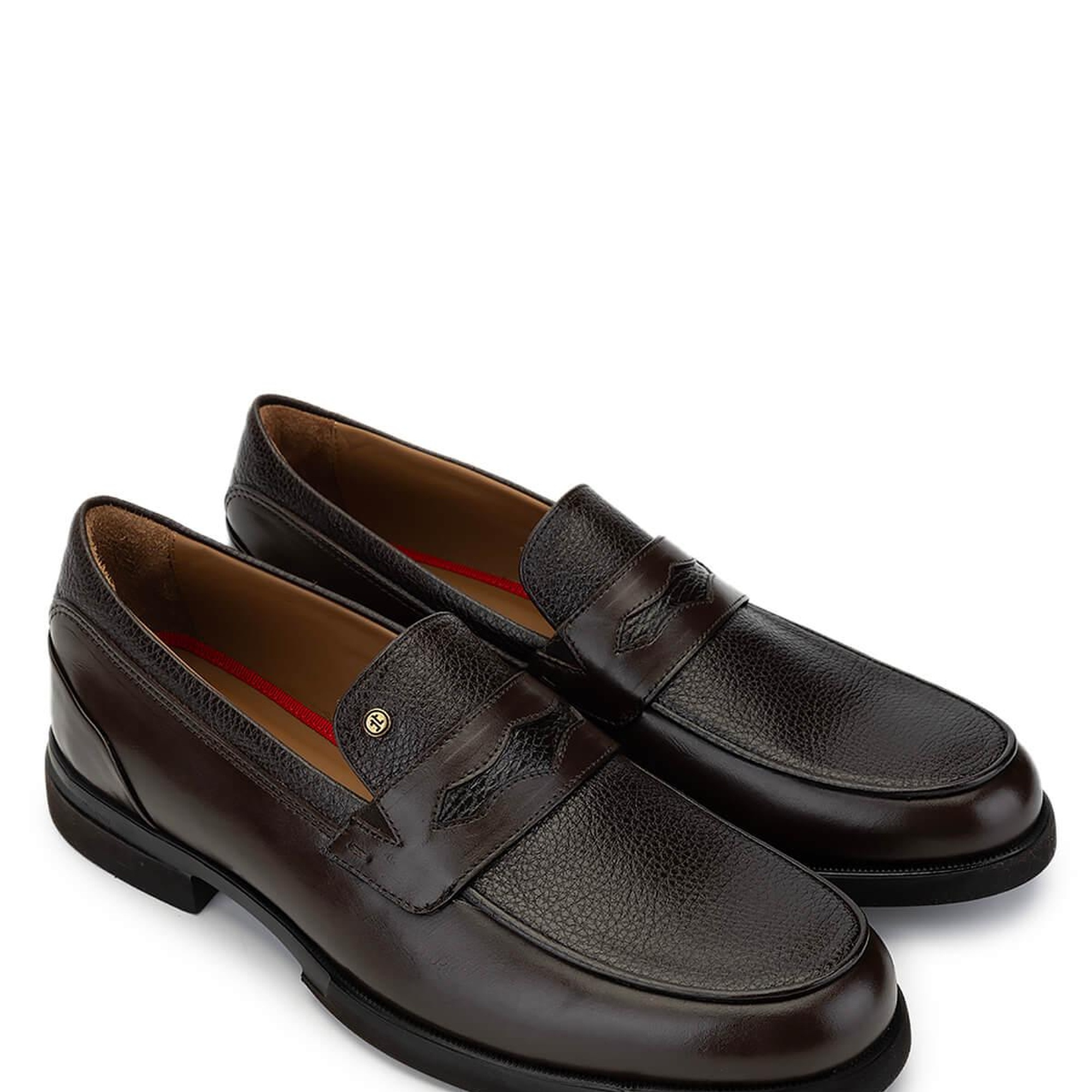 Tamer Tanca Erkek Hakiki Deri Kahverengi Loafer Ayakkabı