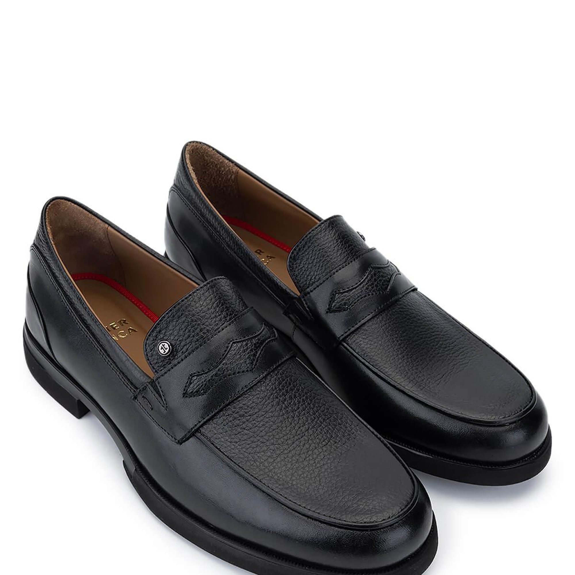 Tamer Tanca Erkek Hakiki Deri Siyah Loafer Ayakkabı