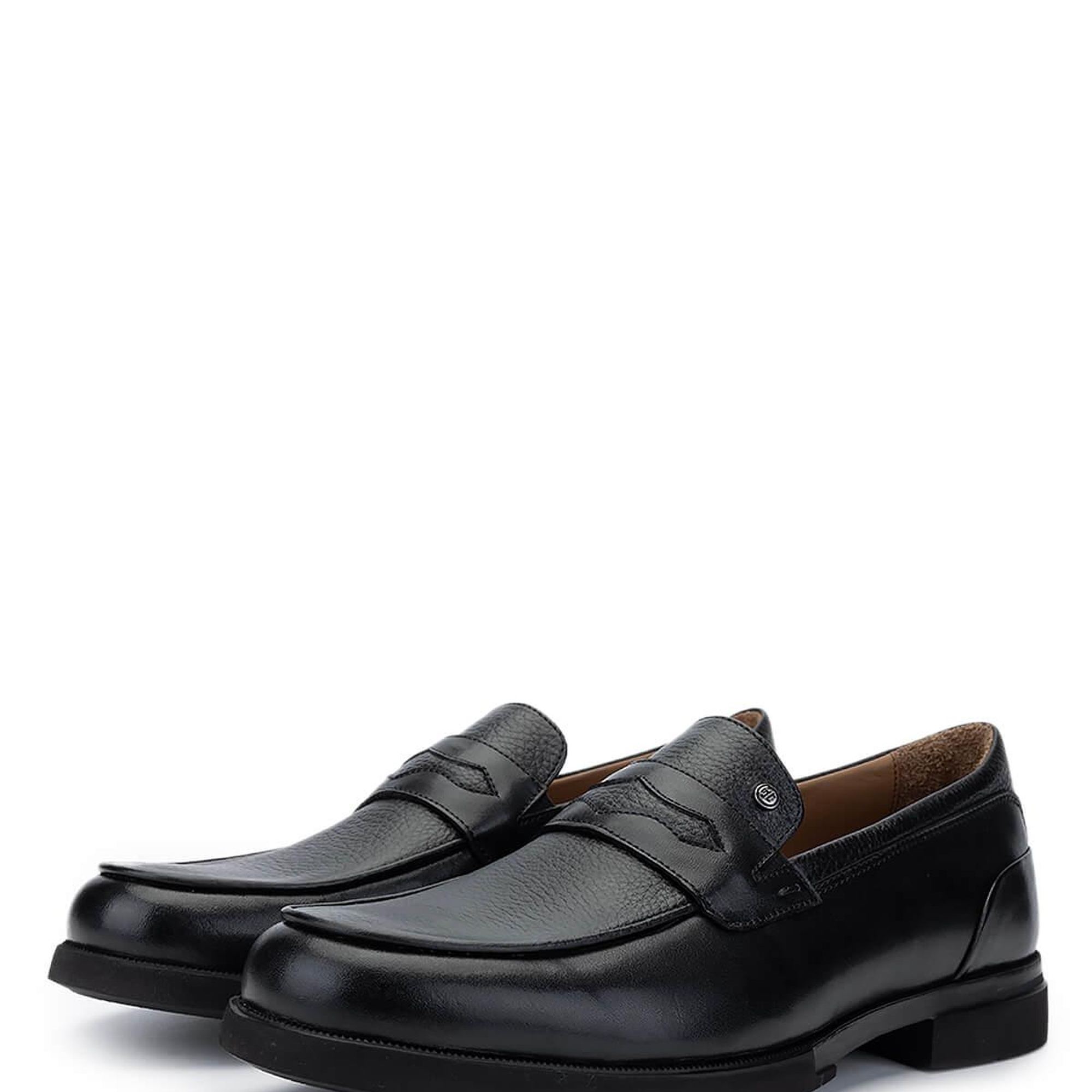 Tamer Tanca Erkek Hakiki Deri Siyah Loafer Ayakkabı