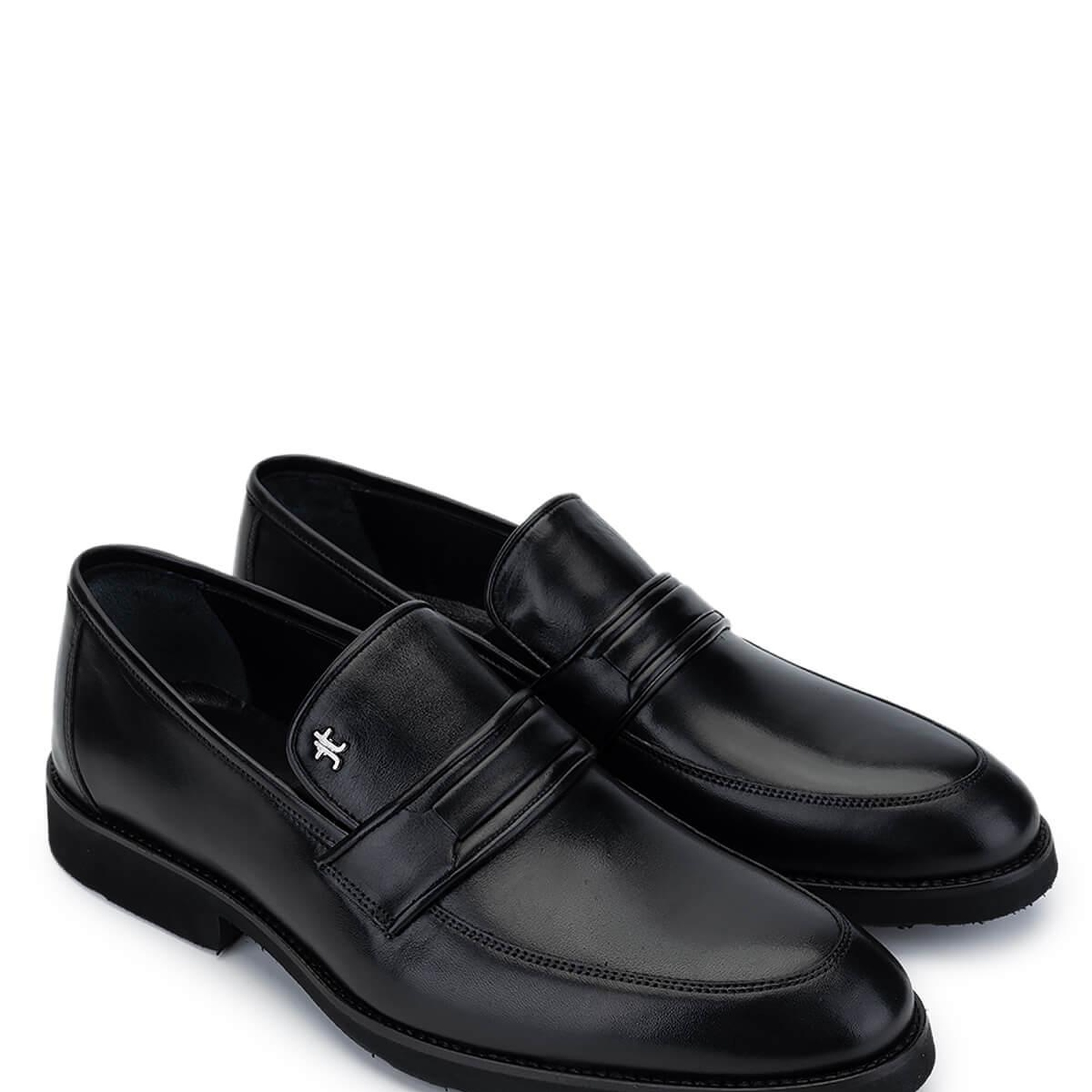 Tamer Tanca Erkek Hakiki Deri Siyah Loafer Ayakkabı