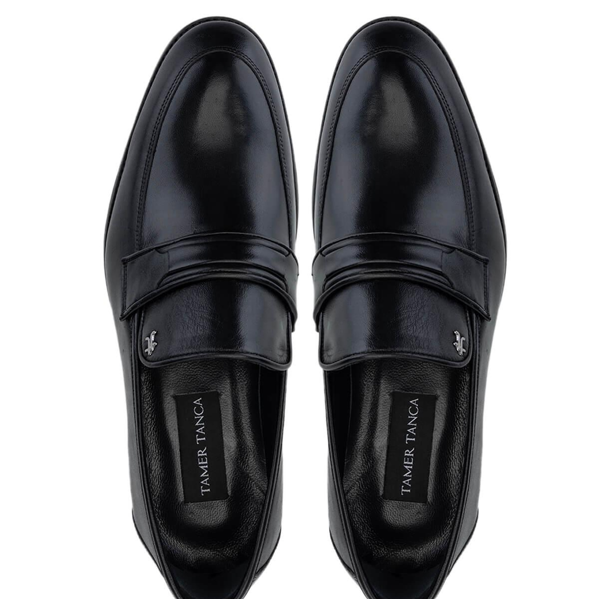 Tamer Tanca Erkek Hakiki Deri Siyah Loafer Ayakkabı