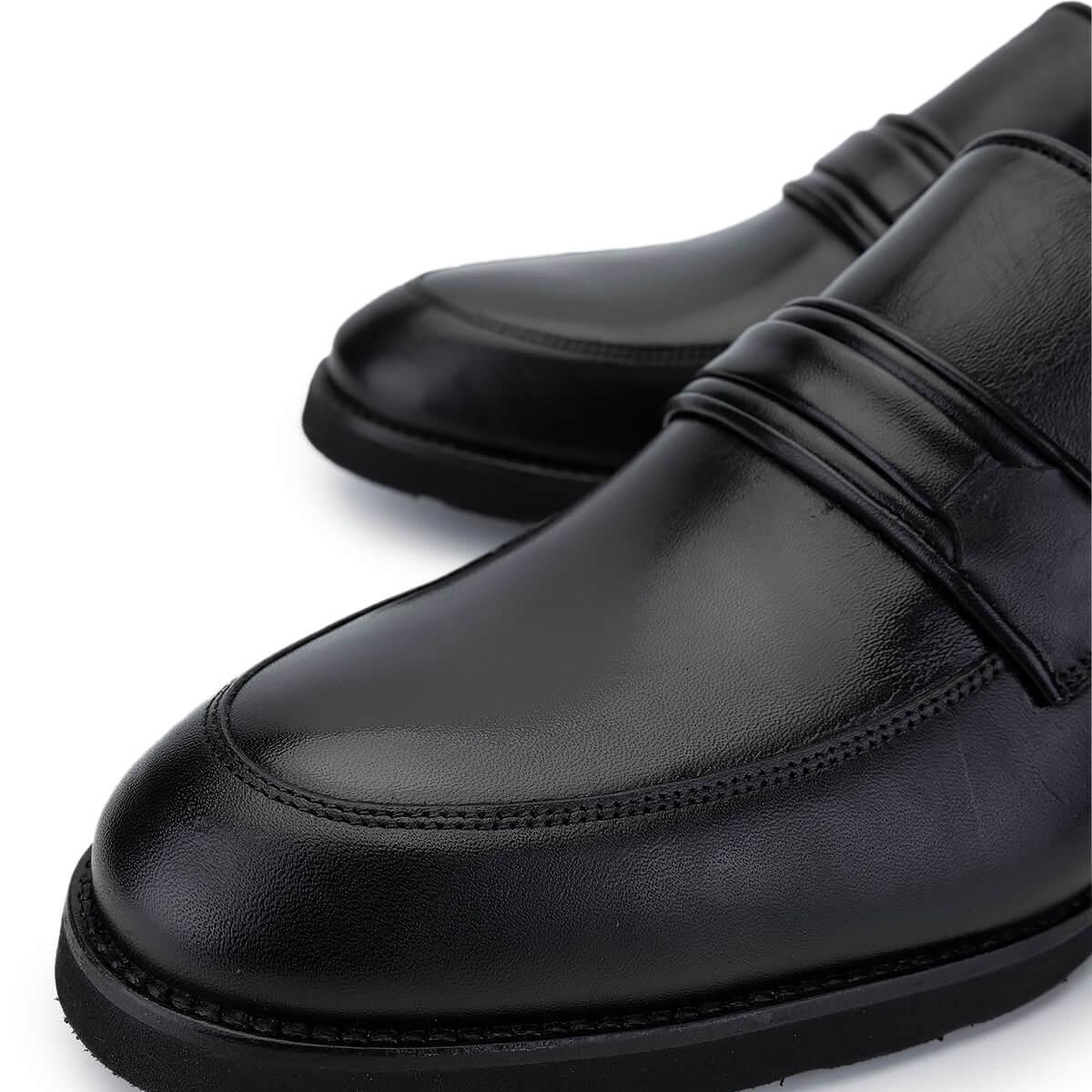 Tamer Tanca Erkek Hakiki Deri Siyah Loafer Ayakkabı