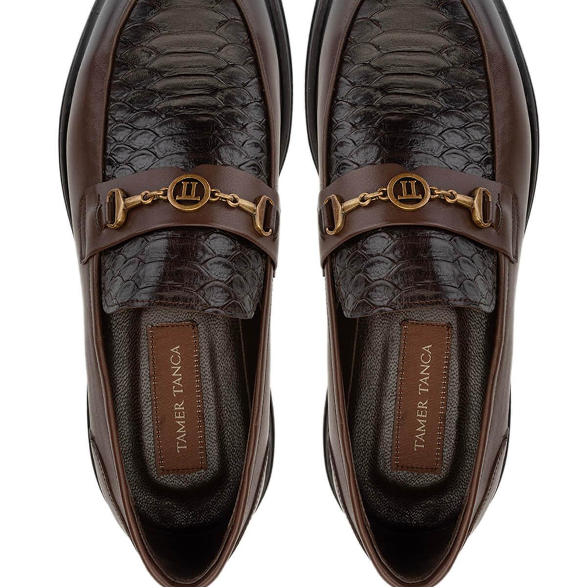 Tamer Tanca Erkek Hakiki Deri Kahverengi Loafer Ayakkabı