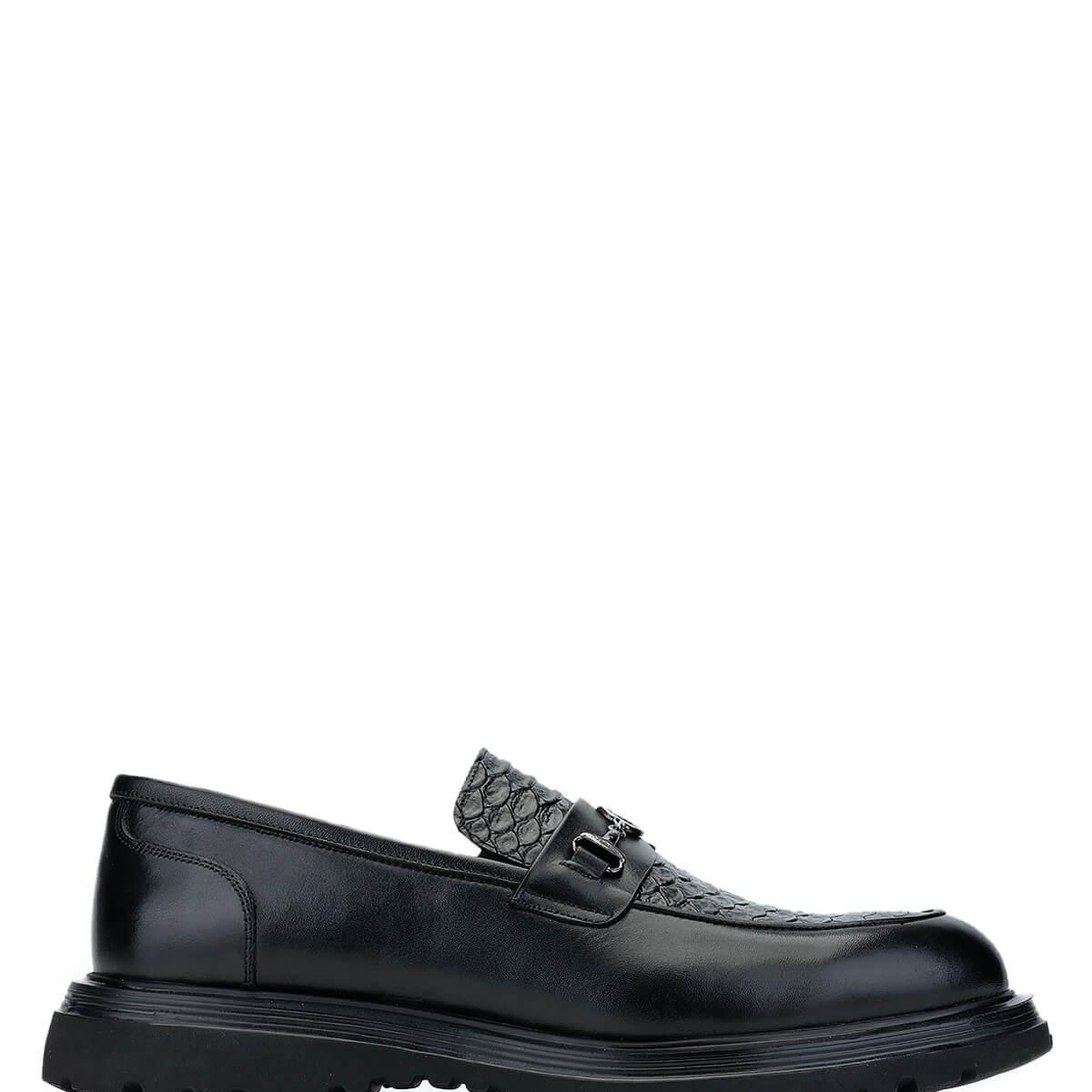 Tamer Tanca Erkek Hakiki Deri Siyah Loafer Ayakkabı