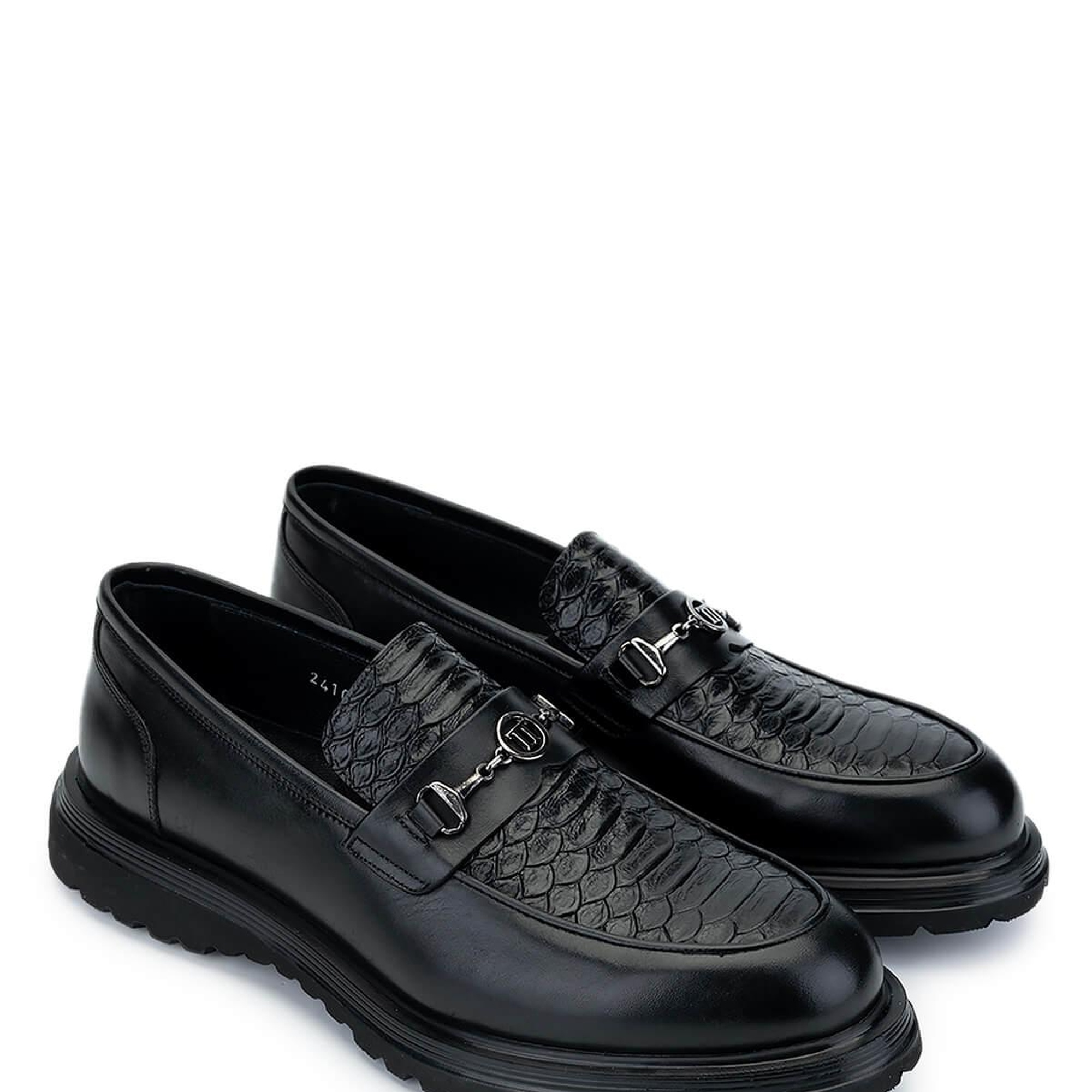 Tamer Tanca Erkek Hakiki Deri Siyah Loafer Ayakkabı