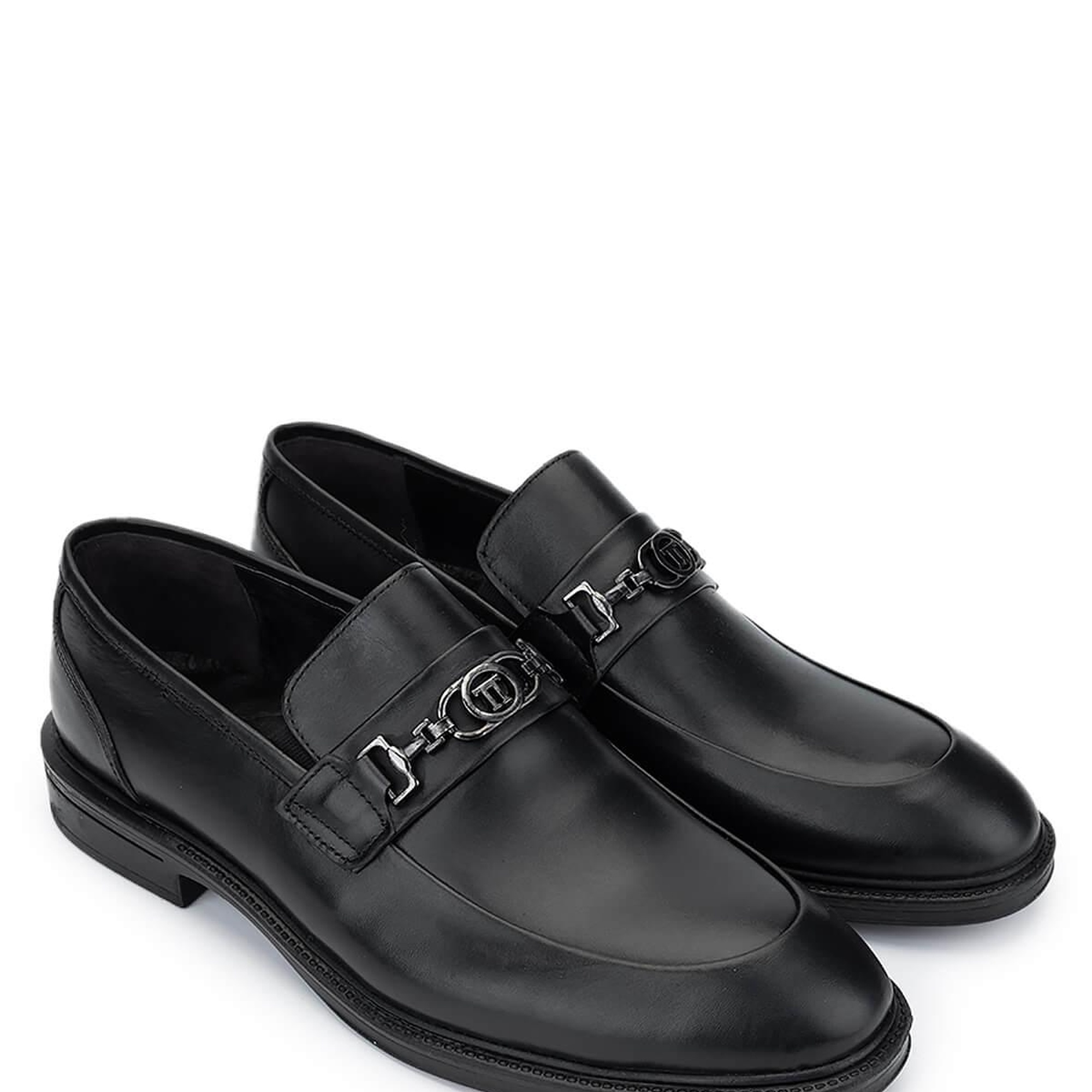 Tamer Tanca Erkek Hakiki Deri Siyah Loafer Ayakkabı