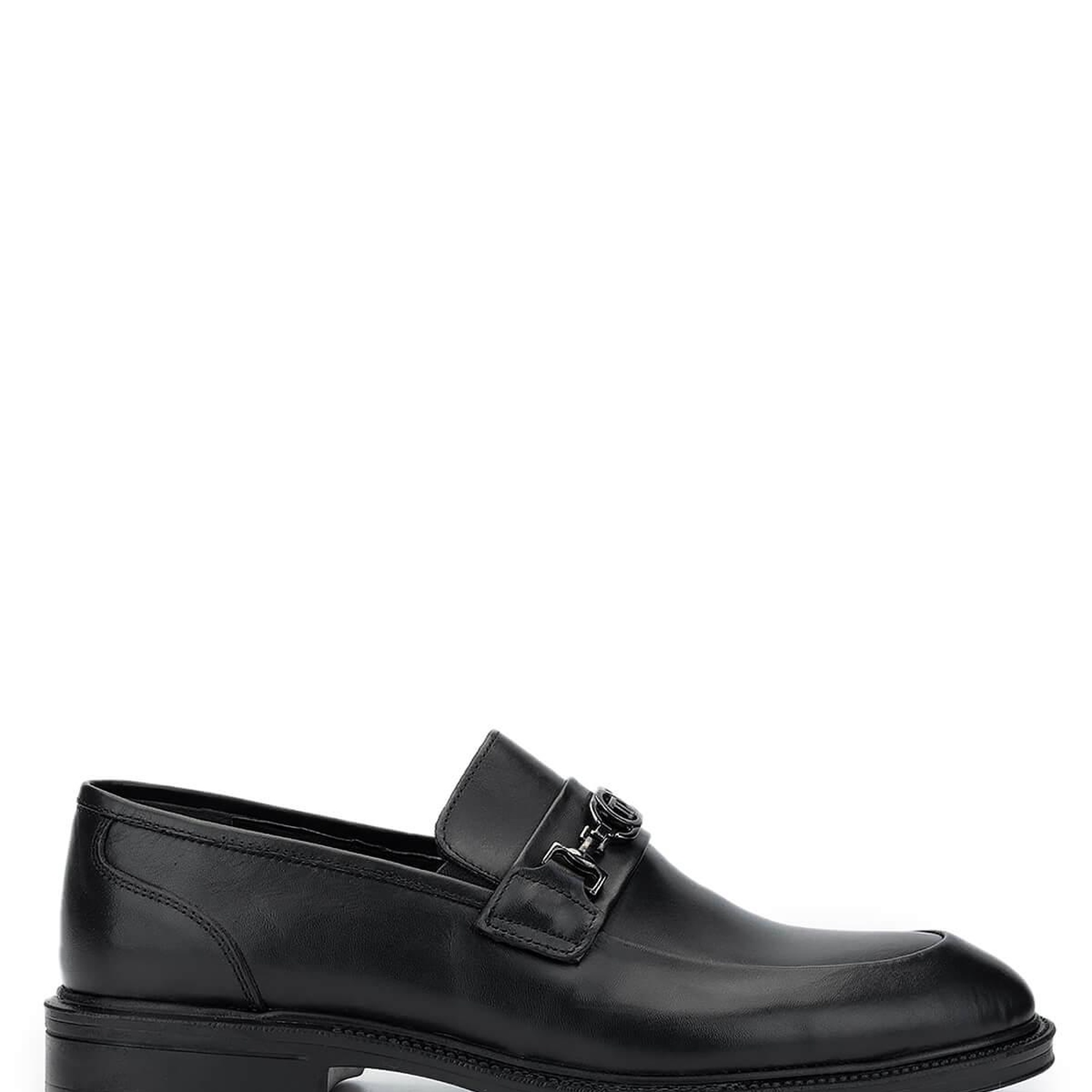 Tamer Tanca Erkek Hakiki Deri Siyah Loafer Ayakkabı