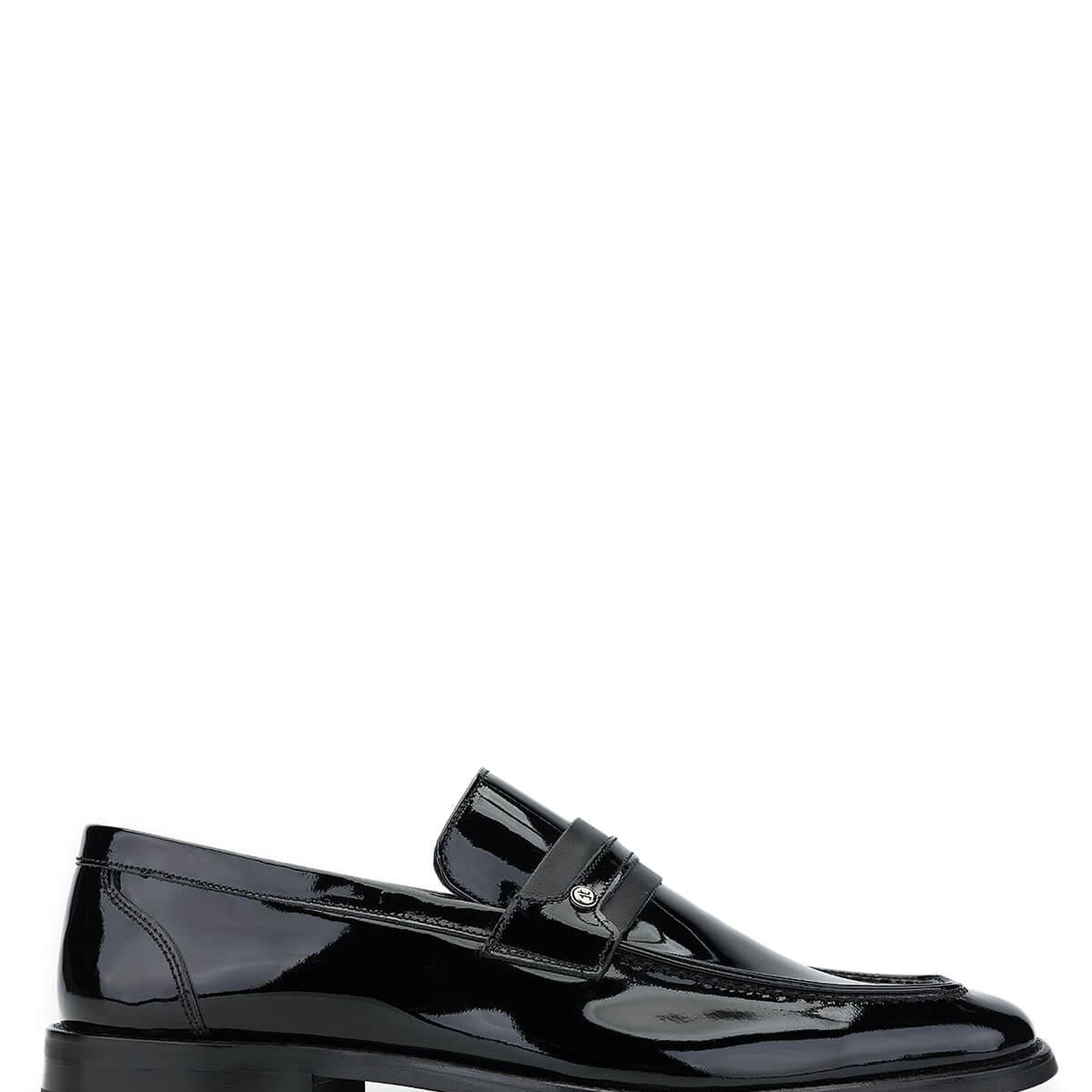 Tamer Tanca Erkek Hakiki Deri Siyah Rugan Loafer Ayakkabı