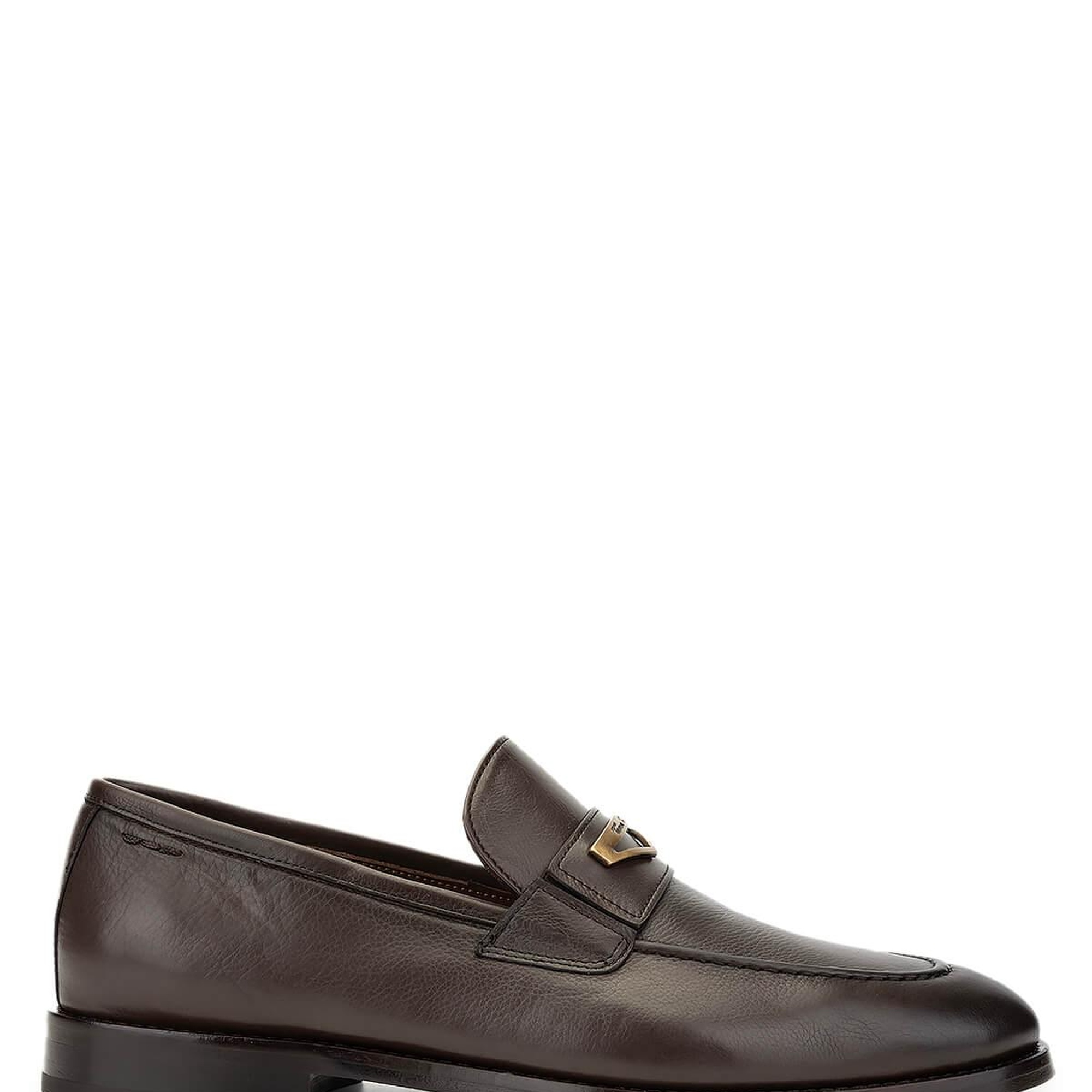 Tamer Tanca Erkek Hakiki Deri Kahverengi Loafer Ayakkabı