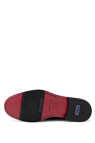  Tamer Tanca Erkek Hakiki Deri Siyah Loafer Ayakkabı