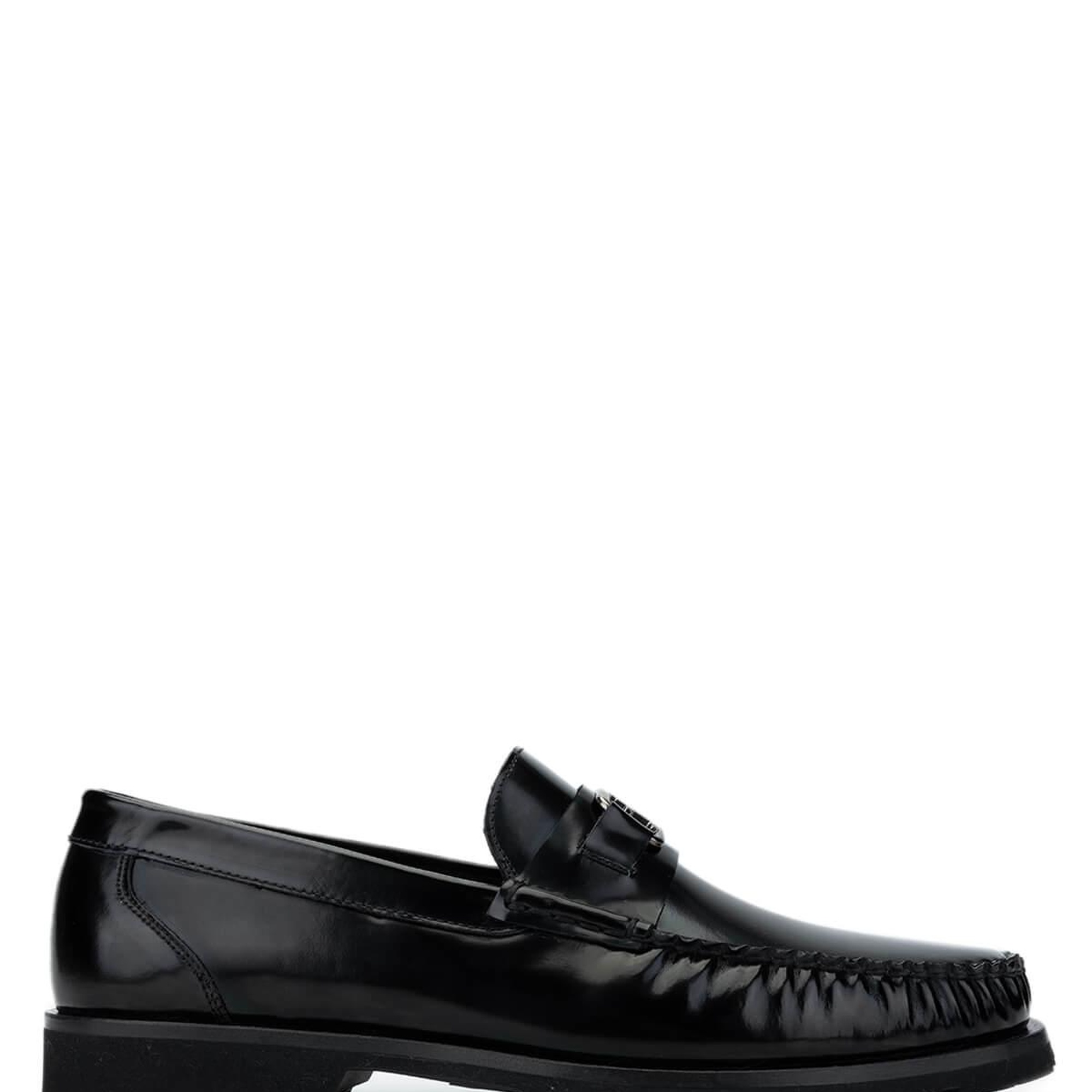 Tamer Tanca Erkek Hakiki Deri Siyah Açma Loafer Ayakkabı