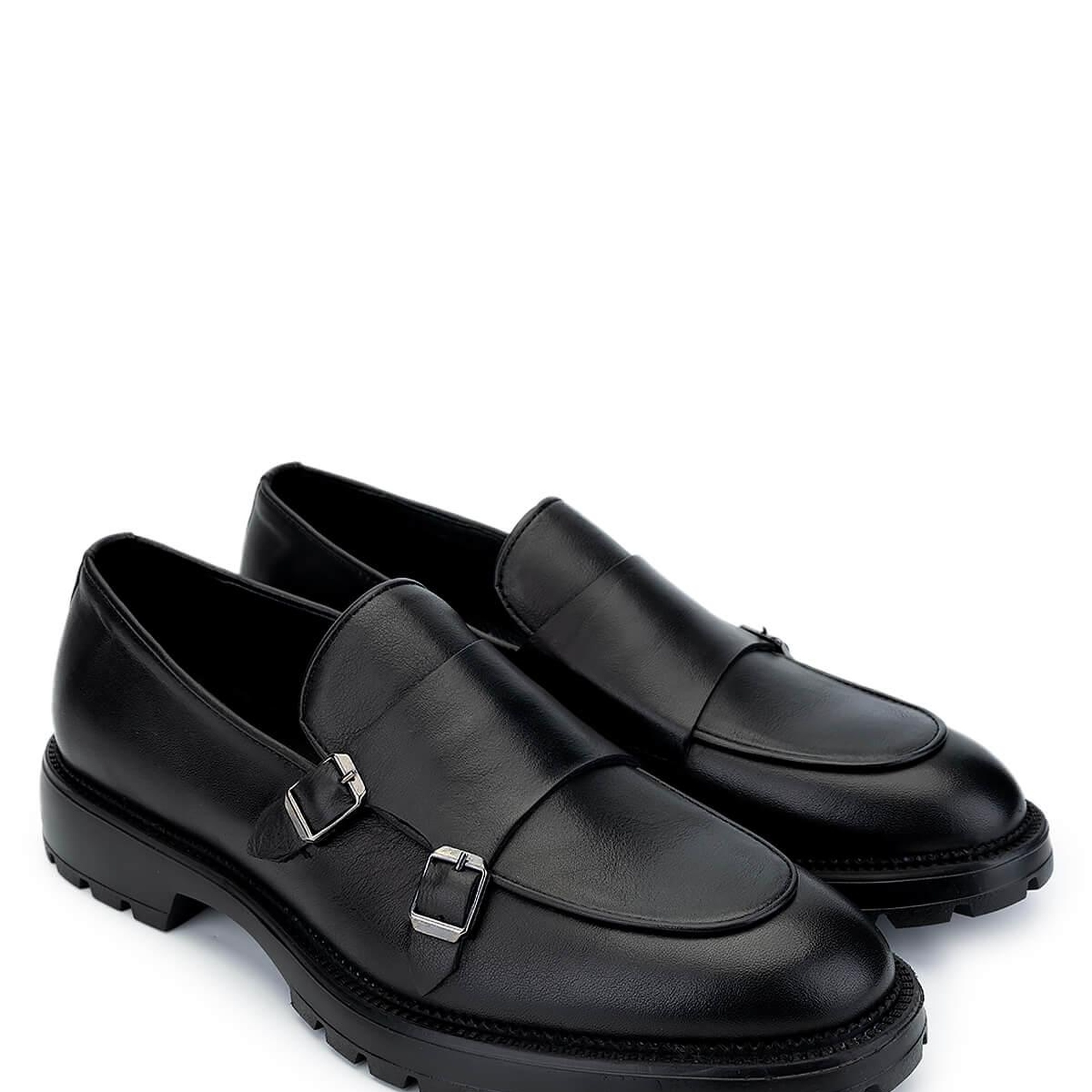 Tamer Tanca Erkek Hakiki Deri Siyah Deri Loafer Ayakkabı