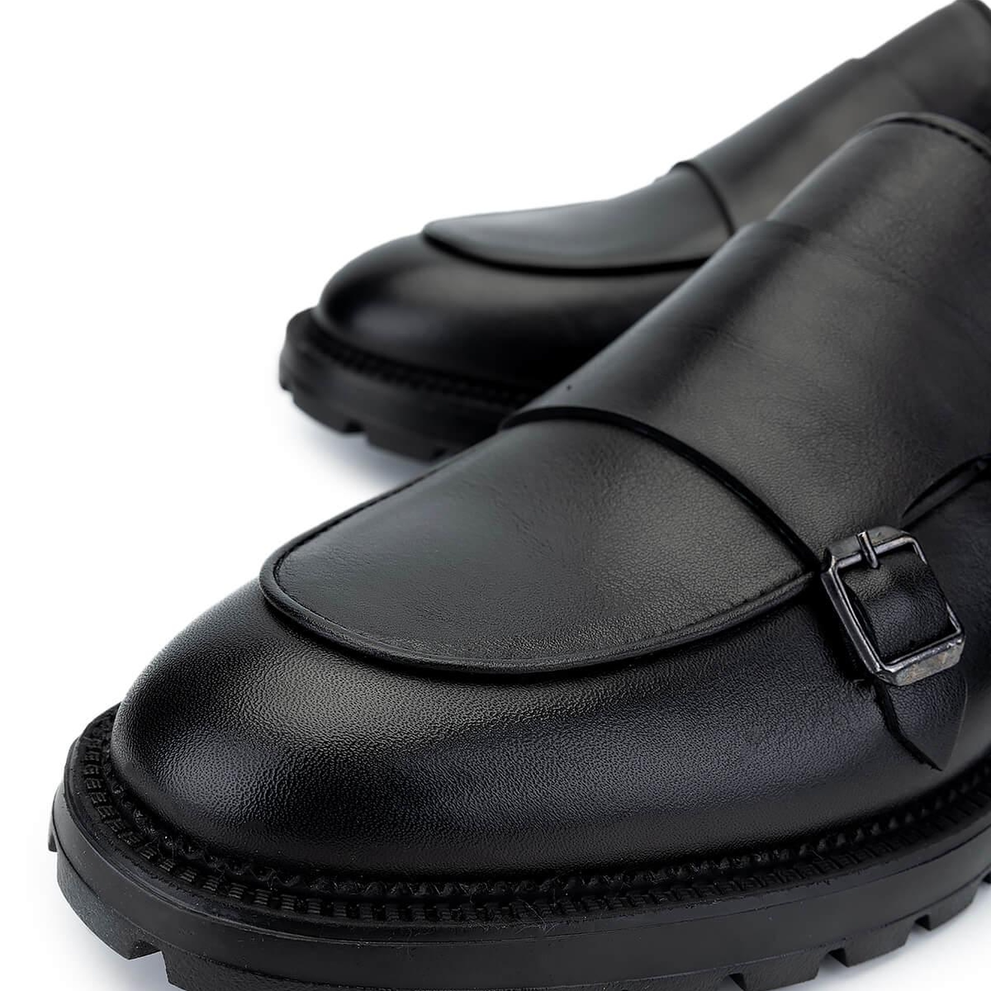 Tamer Tanca Erkek Hakiki Deri Siyah Deri Loafer Ayakkabı