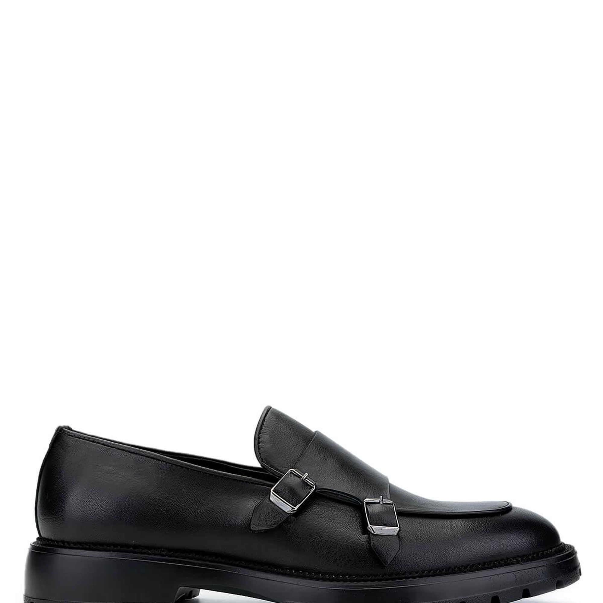 Tamer Tanca Erkek Hakiki Deri Siyah Deri Loafer Ayakkabı